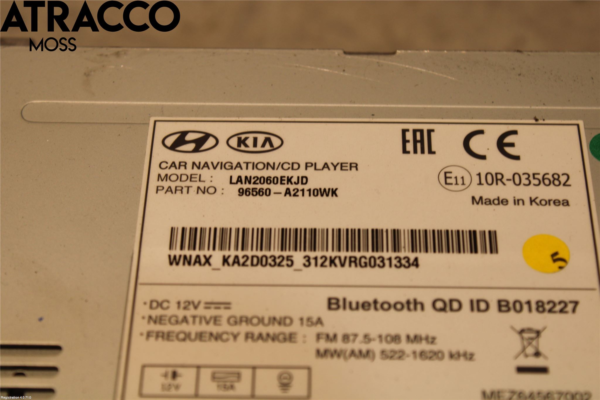Kia CEED 12-18 Cd Radio - Multimediapanel