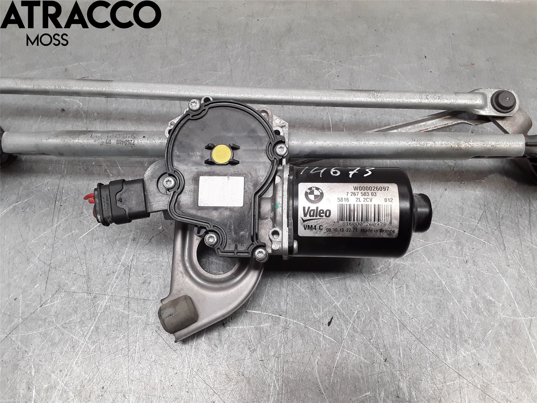 BMW 4 F32/F33/F82/F83 13-20 Torkarmotor Vindruta