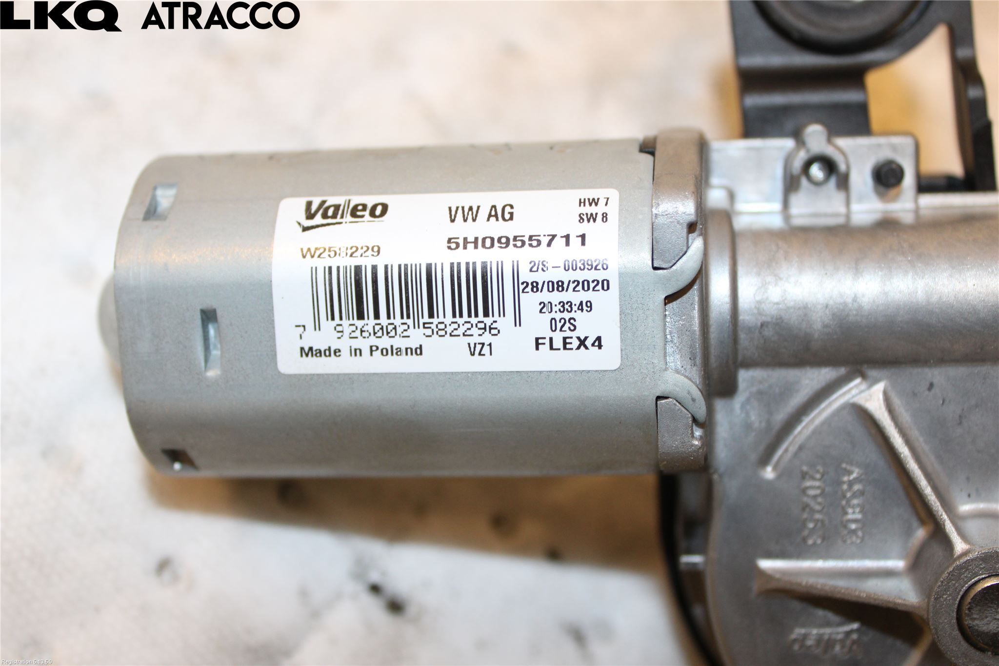 Volkswagen VW ID.3 21- Torkarmotor Baklucka