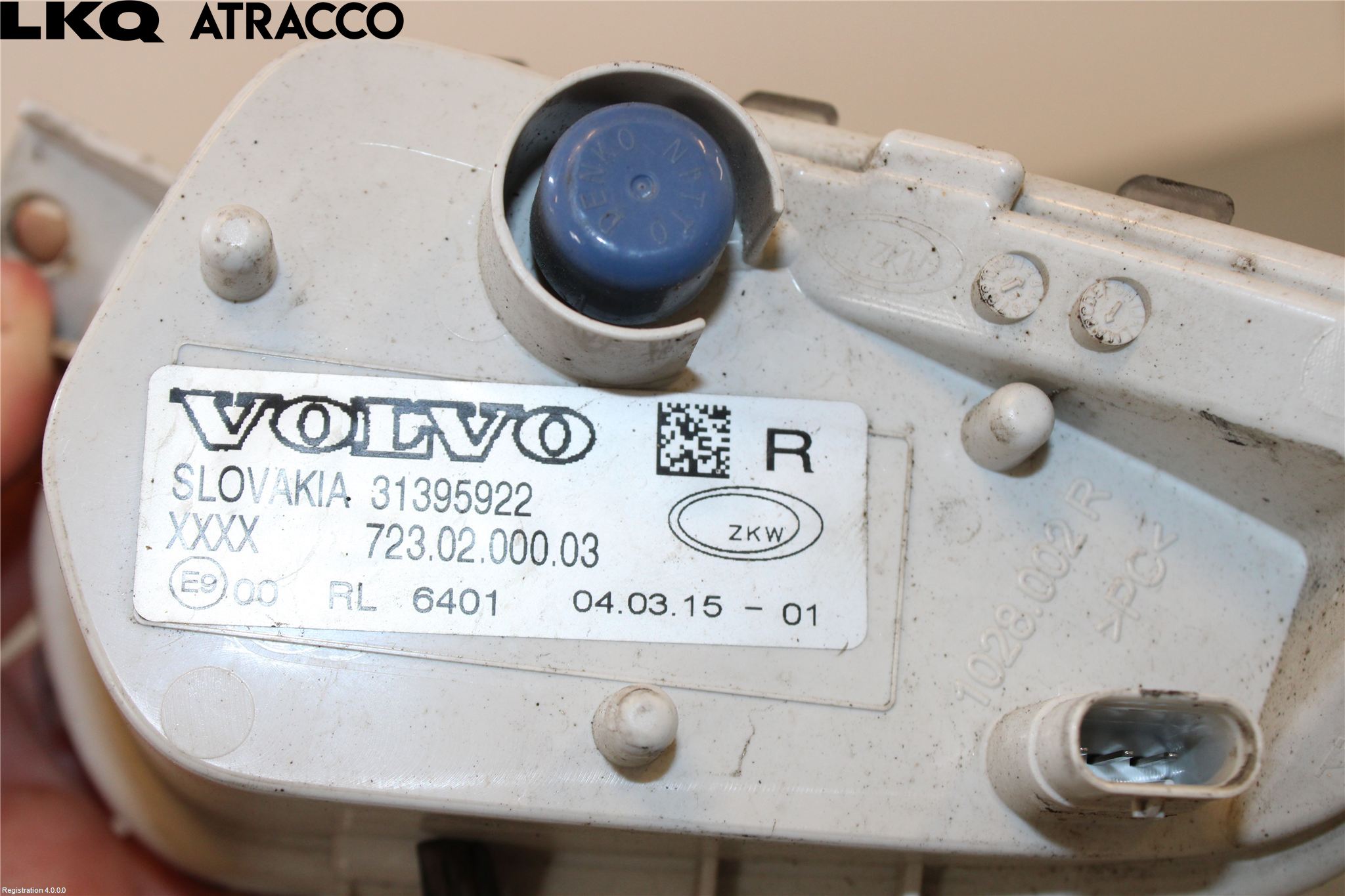 Volvo V40 12-19 Dimljus-Varselljus Fram