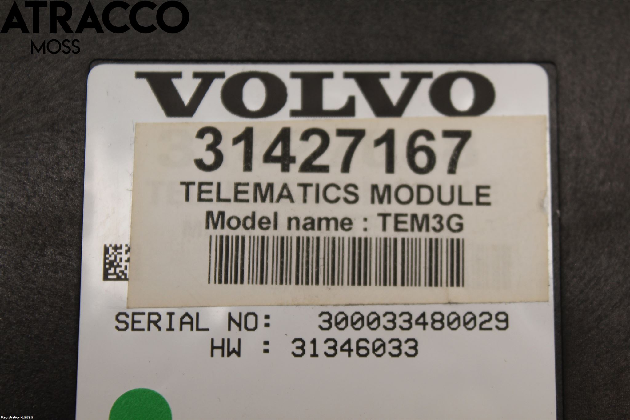 Volvo V60 14-18 Styrenhet Tal