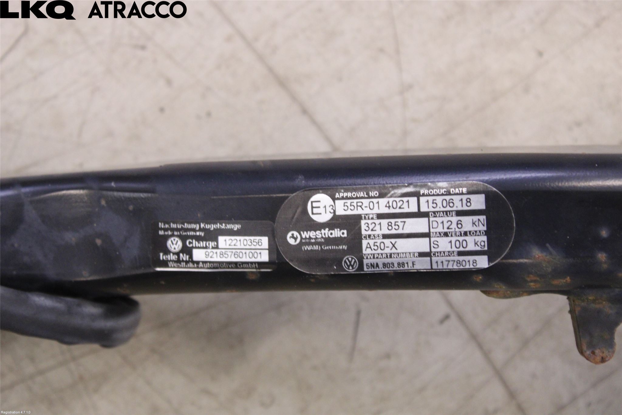 Volkswagen VW TIGUAN 16-24 Dragkrok