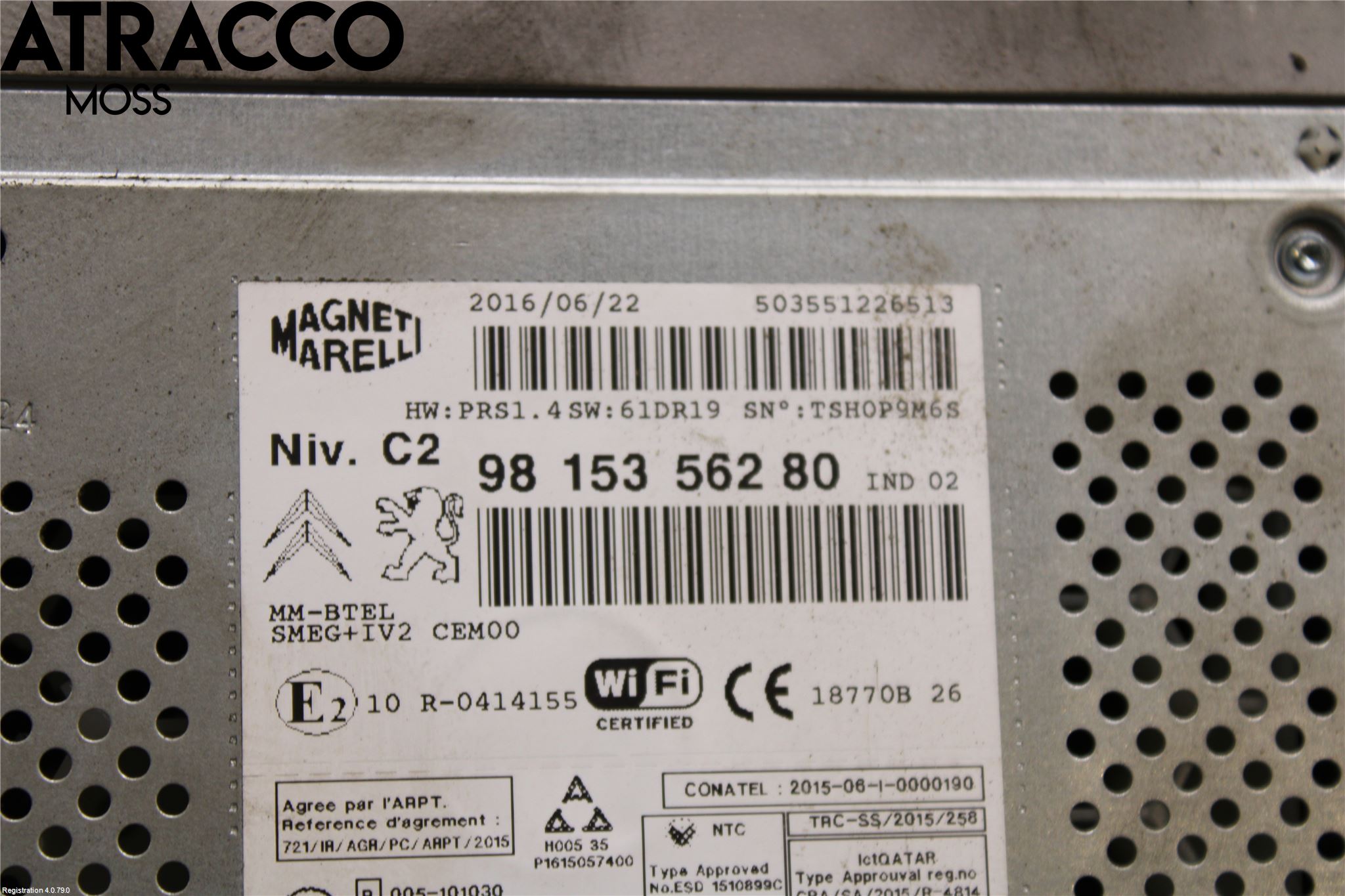 Peugeot PARTNER 16-18 Radio