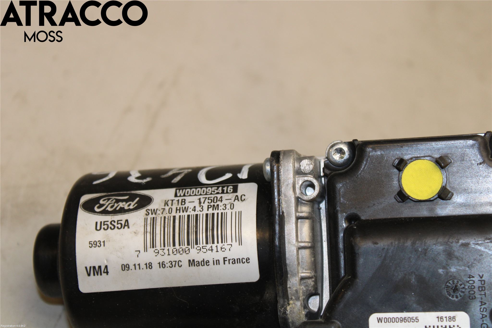 Ford TRANSIT/TOURNEO CONNECT 13-22 Torkarmotor Vindruta