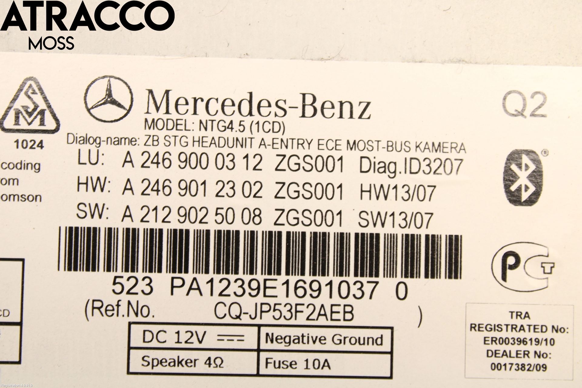 Mercedes-Benz MB A-KLASS (W176) 13-18 Cd Radio - Multimediapanel
