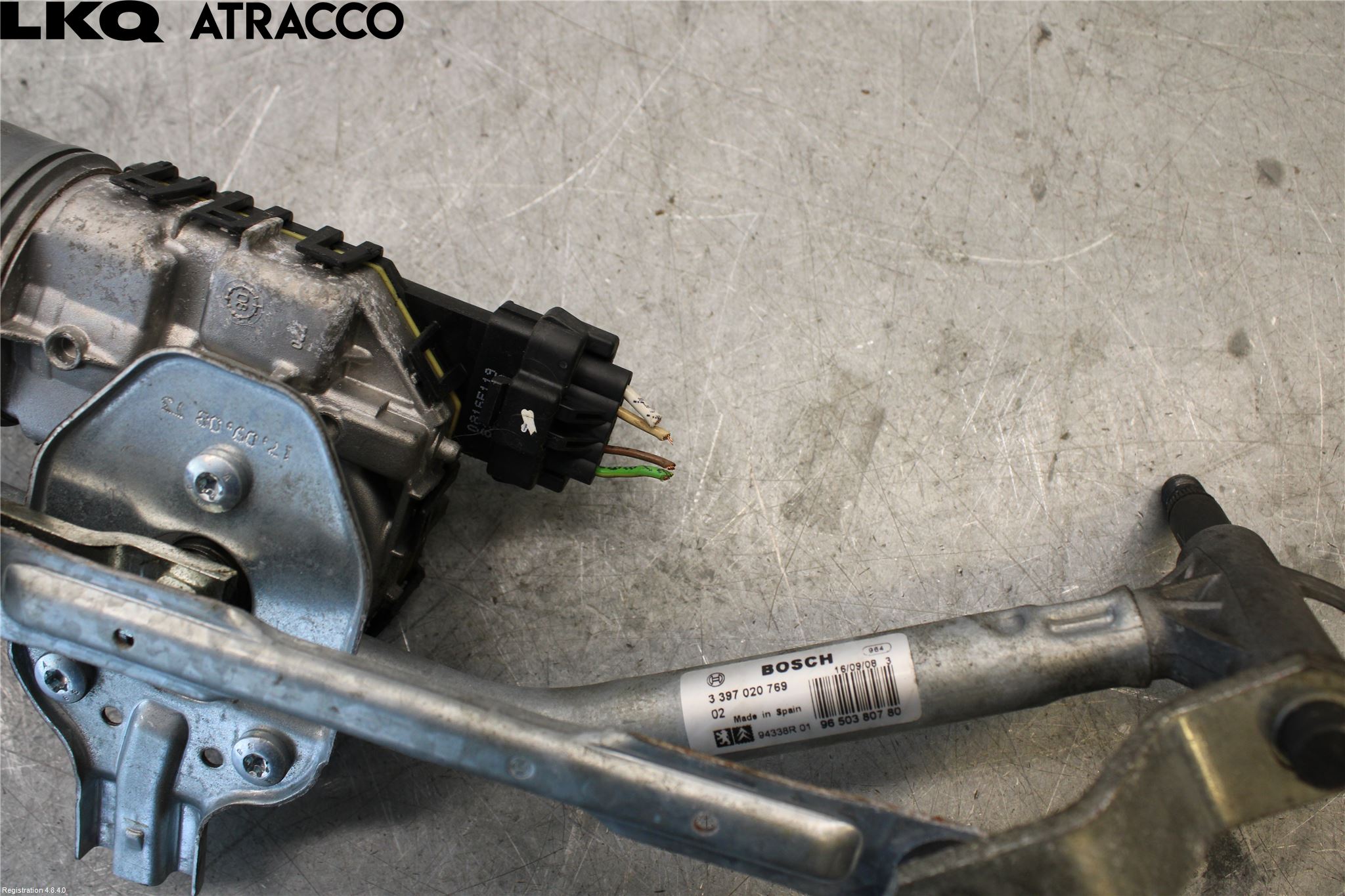 Peugeot 207 Torkarmotor Vindruta