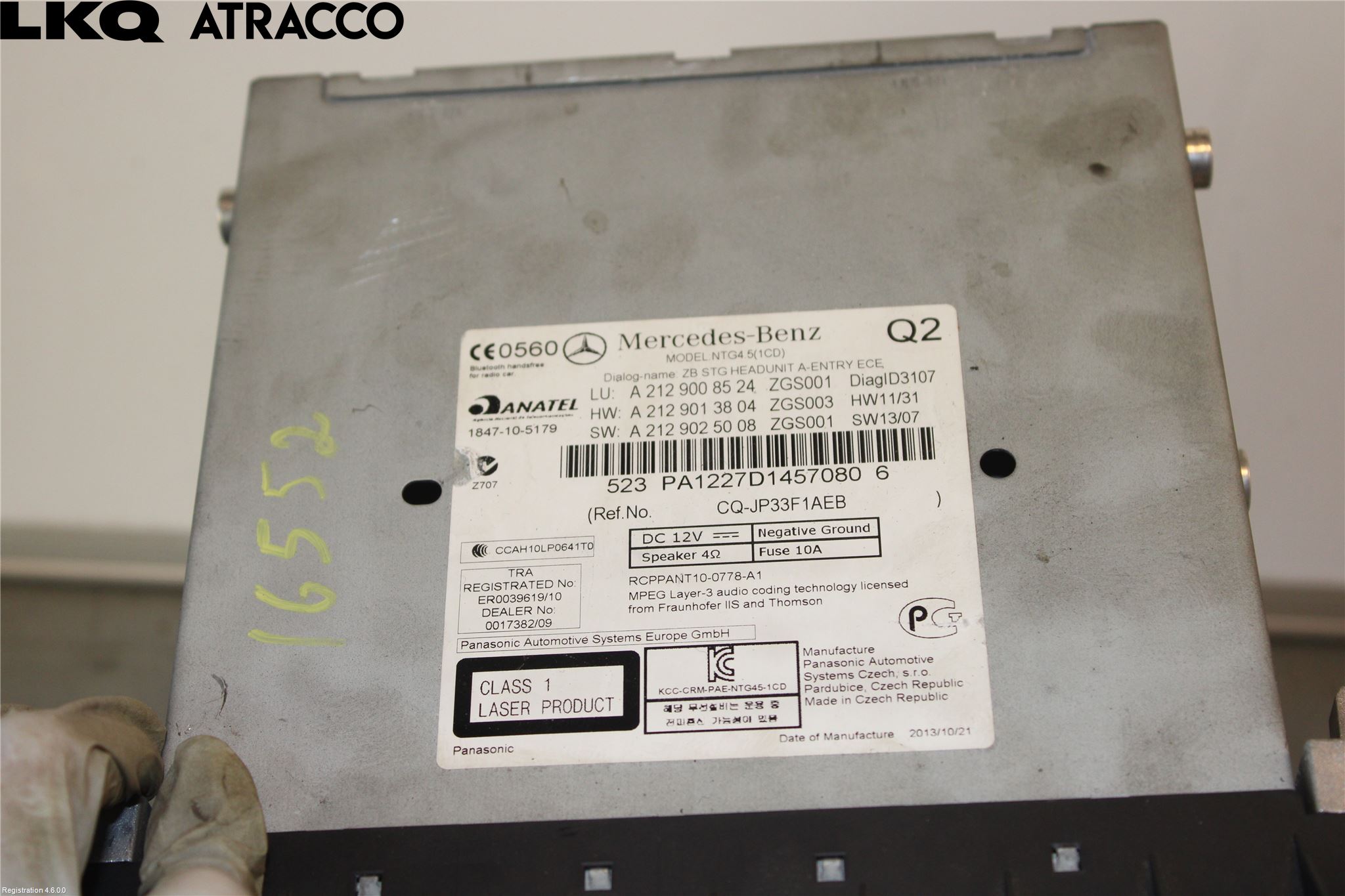 Mercedes-Benz MB E-KLASS (W212) 09-16 Cd Radio - Multimediapanel