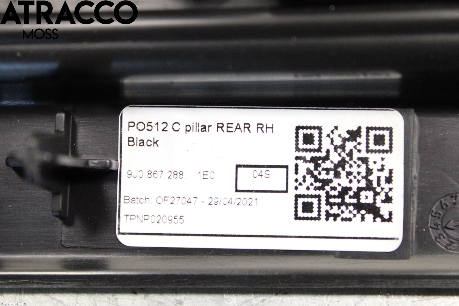 Porsche TAYCAN 20- Inr Plastd A-B-C Stolpe