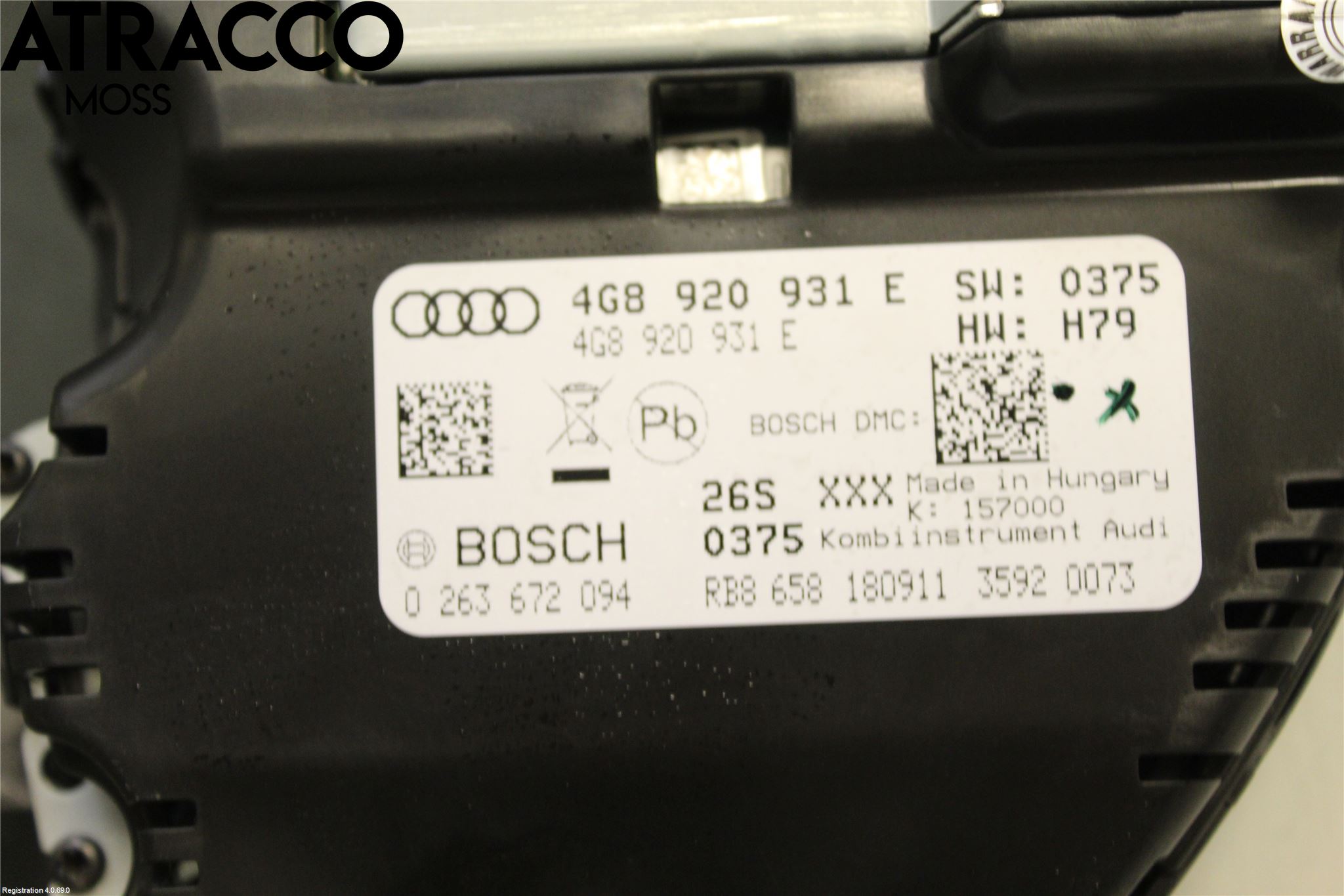 Audi A6/S6 4G 11-18 Instrument Komb