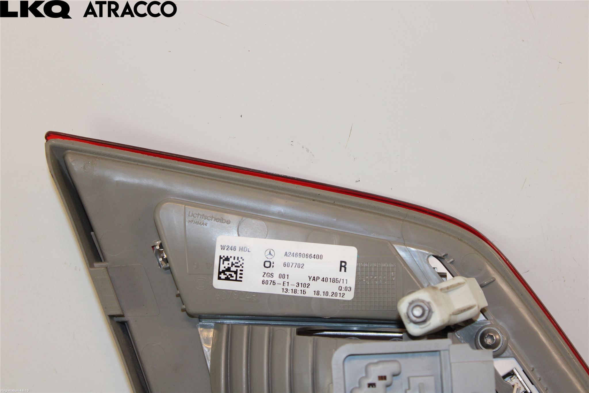 Mercedes-Benz MB B-KLASS (W246/W242) 12-19 Bakljus Lucka Hö