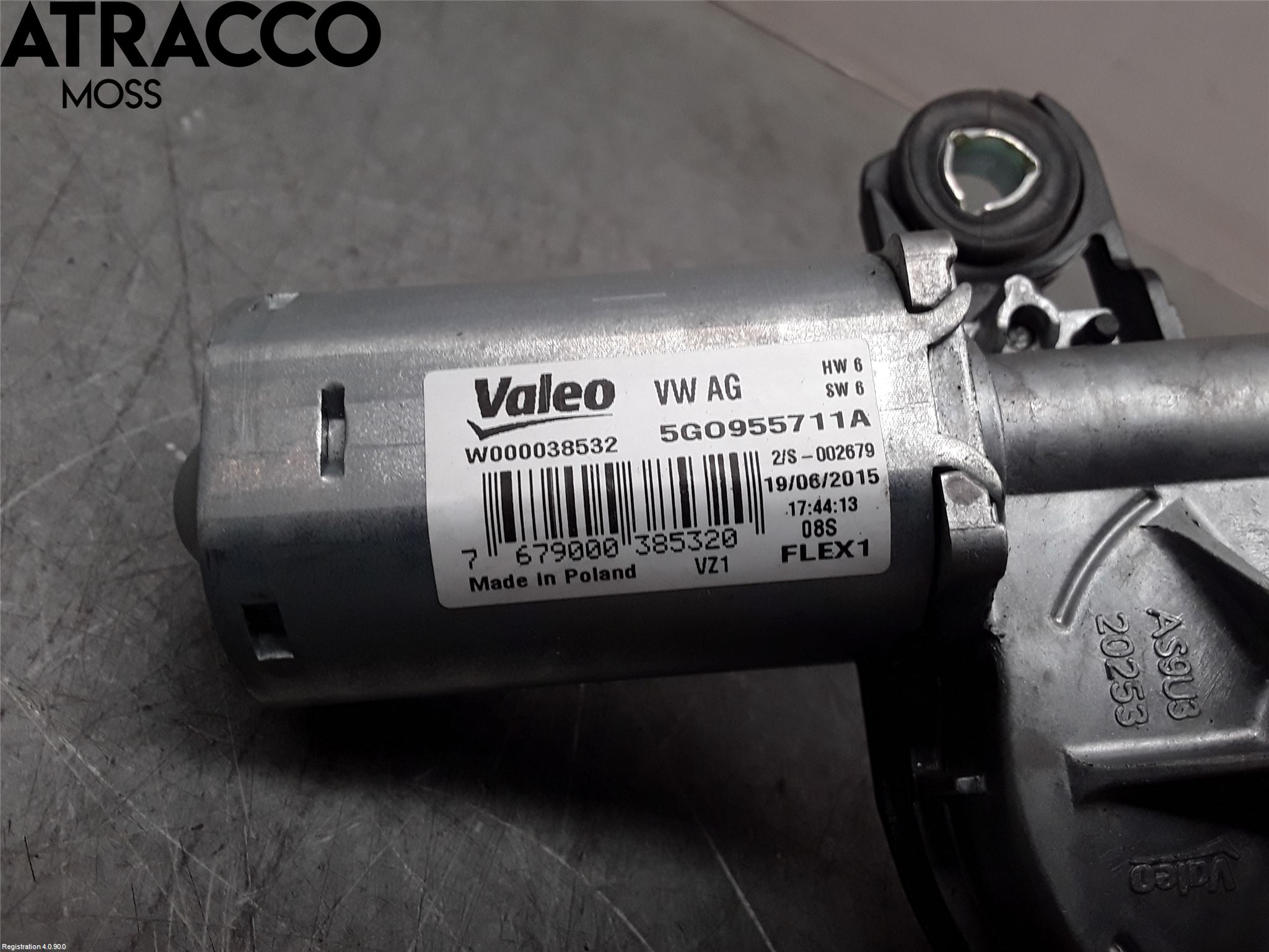 Volkswagen VW GOLF / E-GOLF VII 13-20 Torkarmotor Baklucka