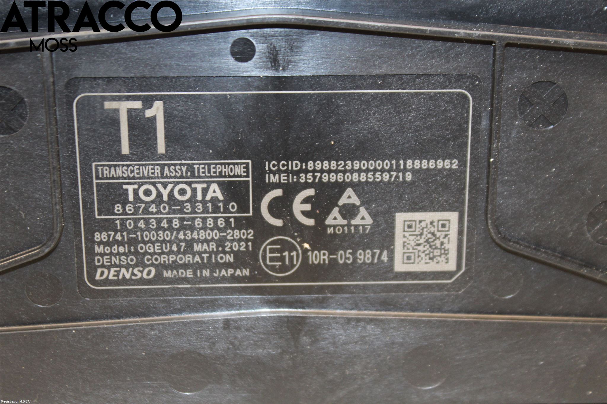 Lexus ES 250/300/330 Styrenhet Tal