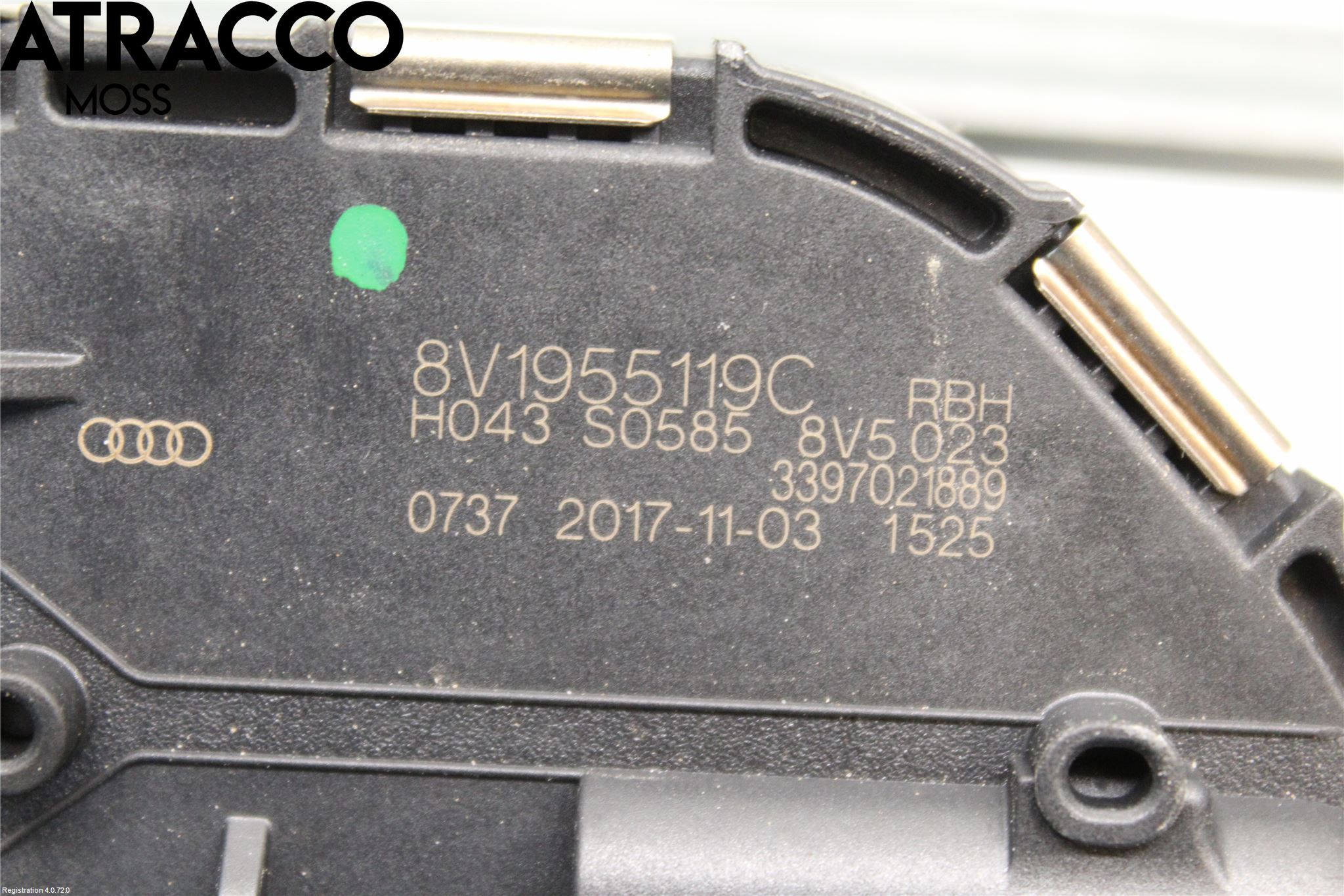 Audi A3/S3 8V 13-20 Torkarmotor Vindruta