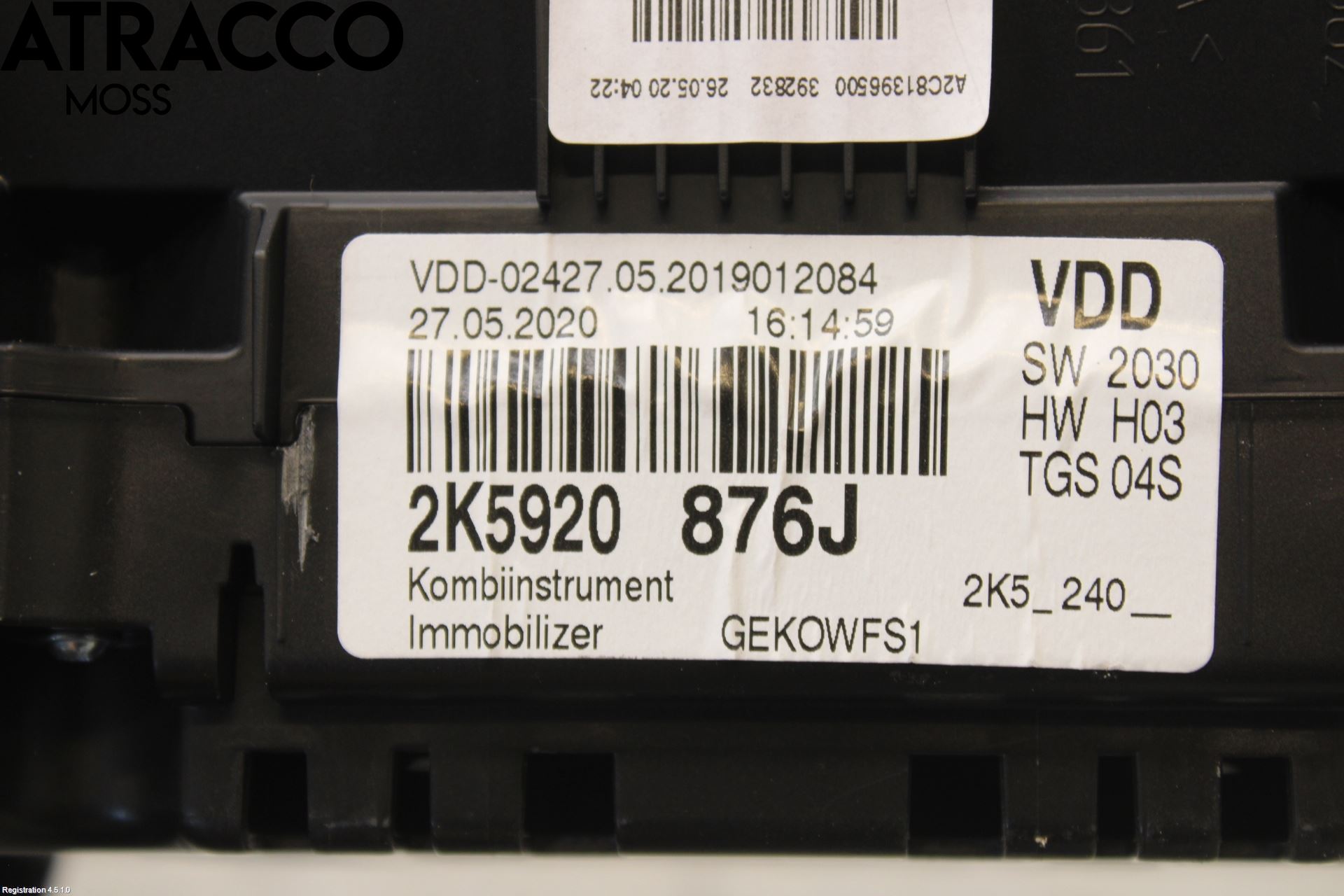 Volkswagen VW CADDY 16-20 Instrument Komb