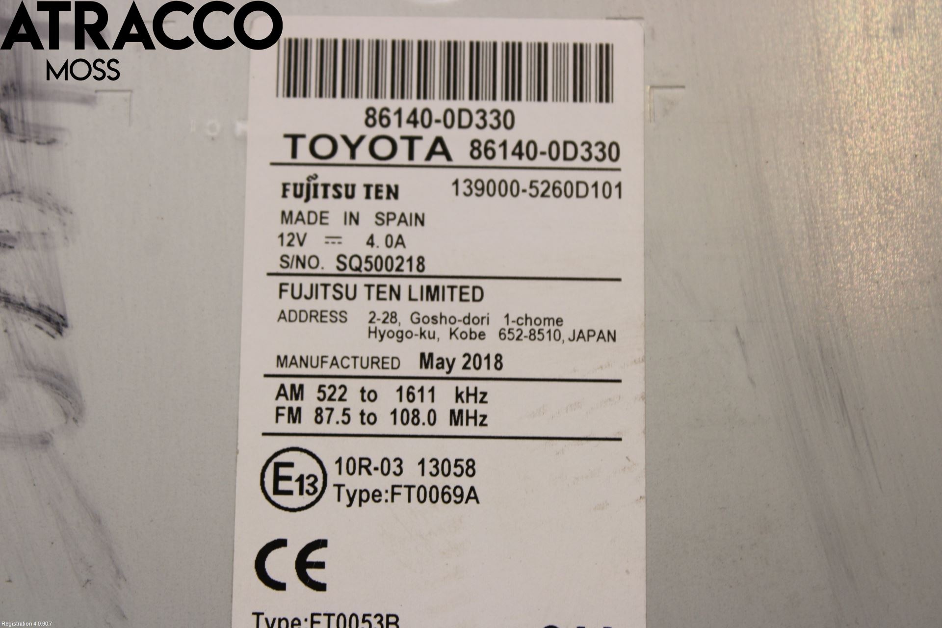 Toyota YARIS XP130 15-20 Gps Navigator