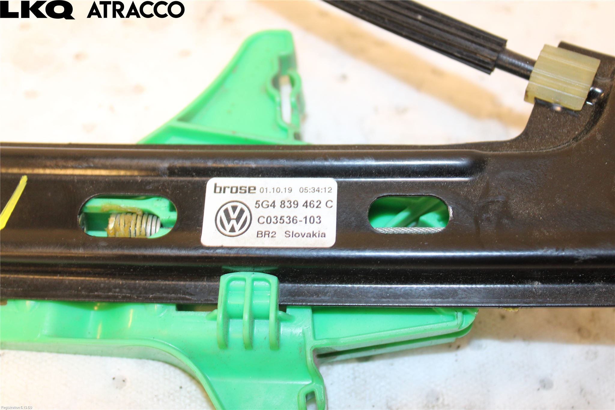 Volkswagen VW GOLF / E-GOLF VII 13-20 Fönsterhissmekanism
