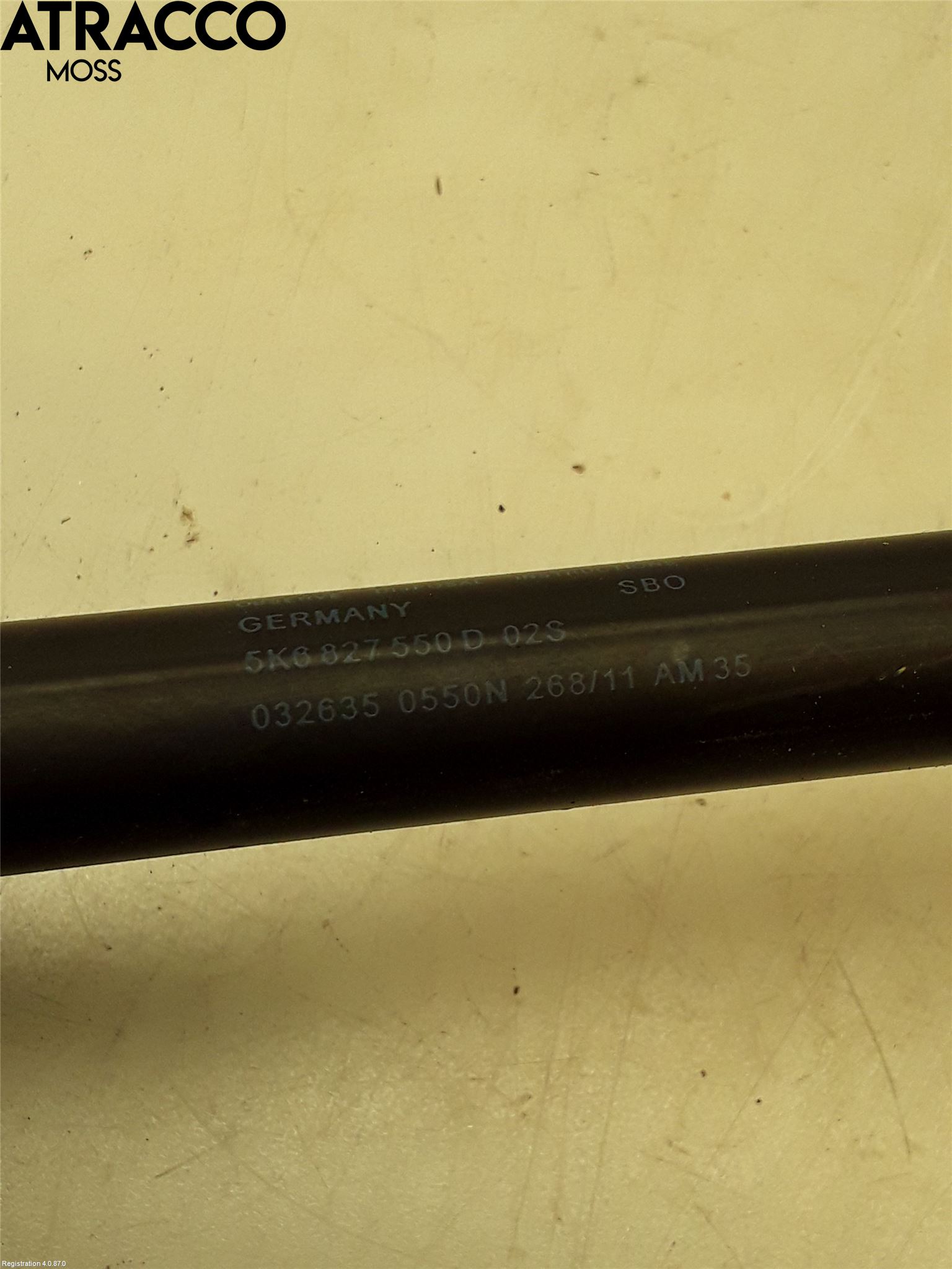 Volkswagen VW GOLF VI 09-13 Gasfjäder Baklucka