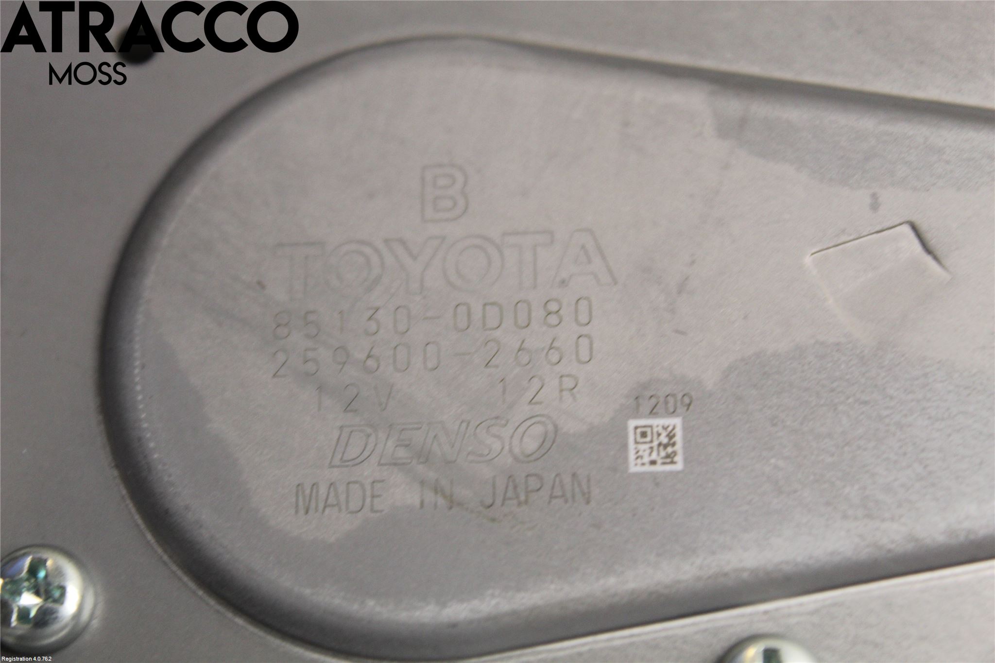 Toyota YARIS XP130 15-20 Torkarmekanism Bakruta