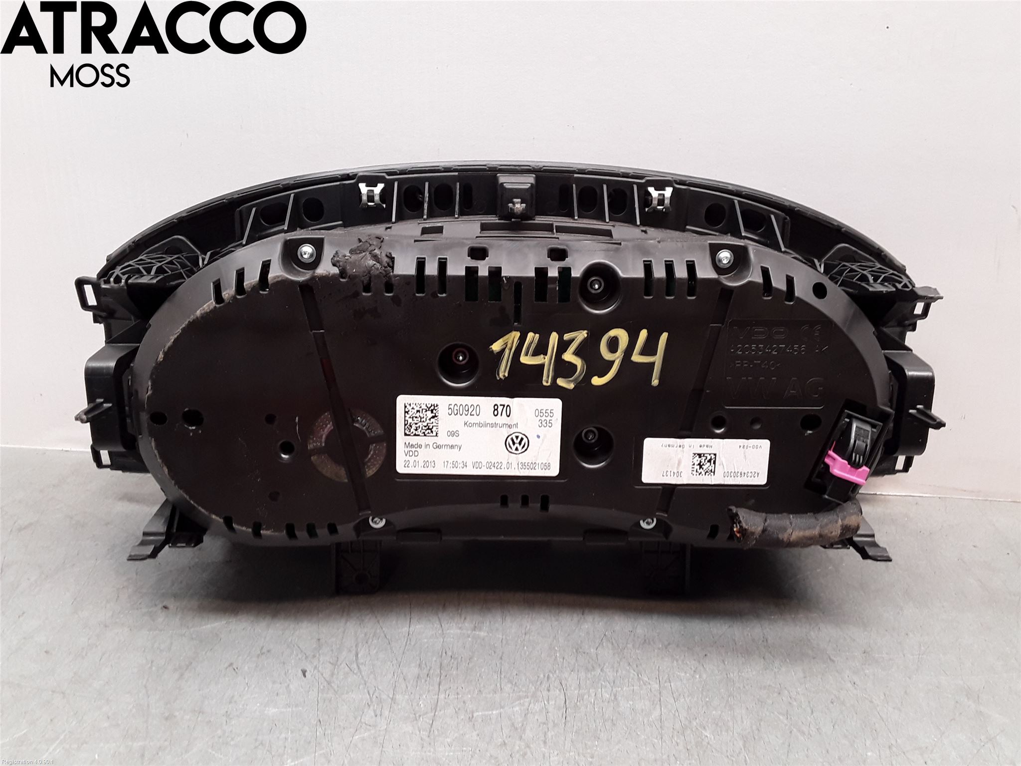 Volkswagen VW GOLF / E-GOLF VII 13-20 Instrument Komb