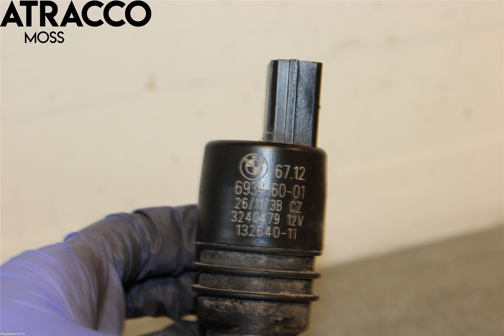 BMW 5 F10/F11/F18 09-17 Spolarpump Vindruta