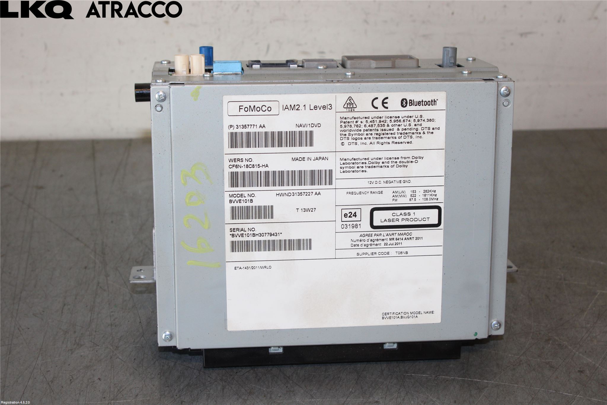Volvo V40 12-19 Cd Radio - Multimediapanel