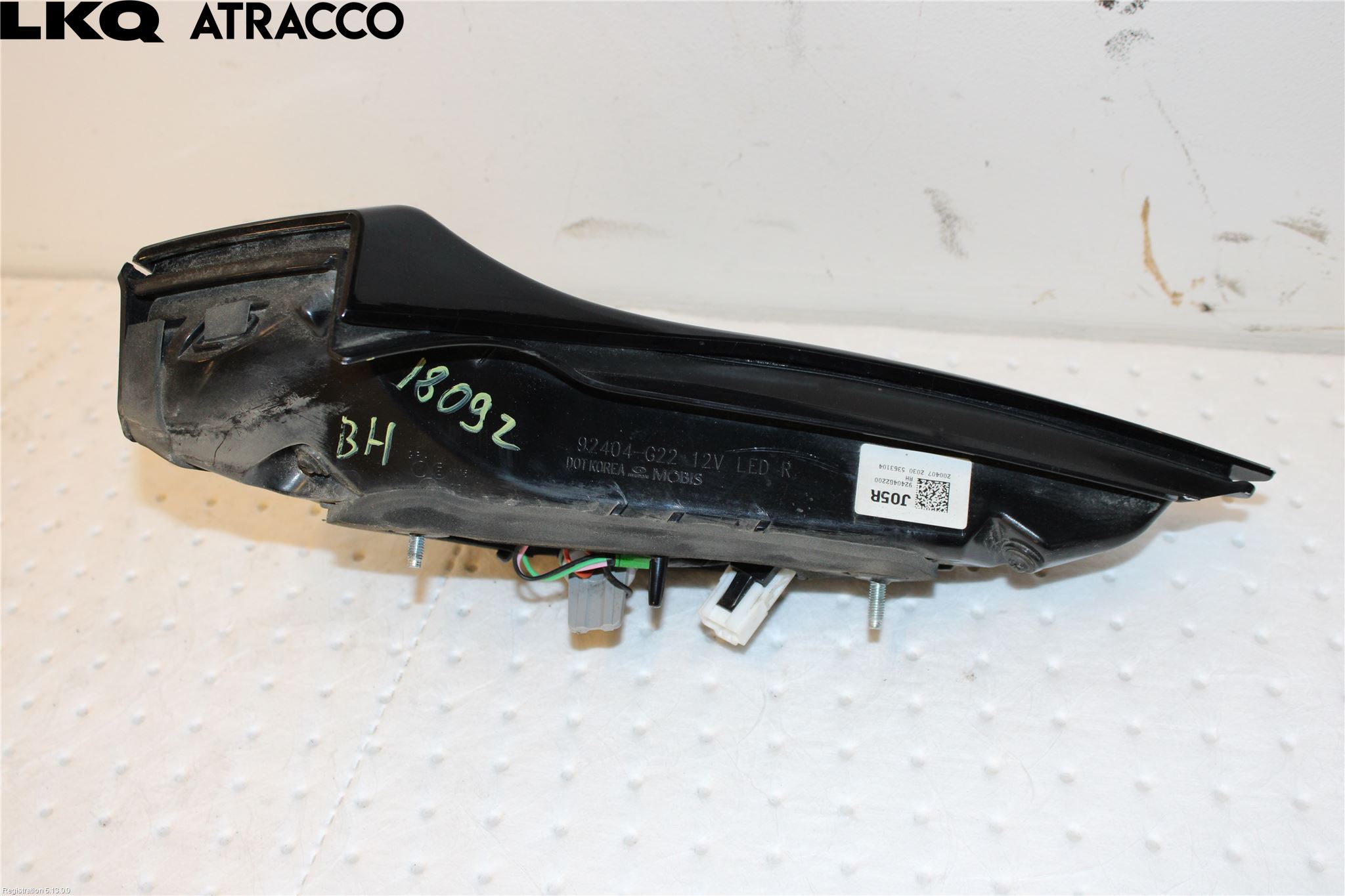 Hyundai IONIQ AE 17-22 Bakljus Lucka Hö