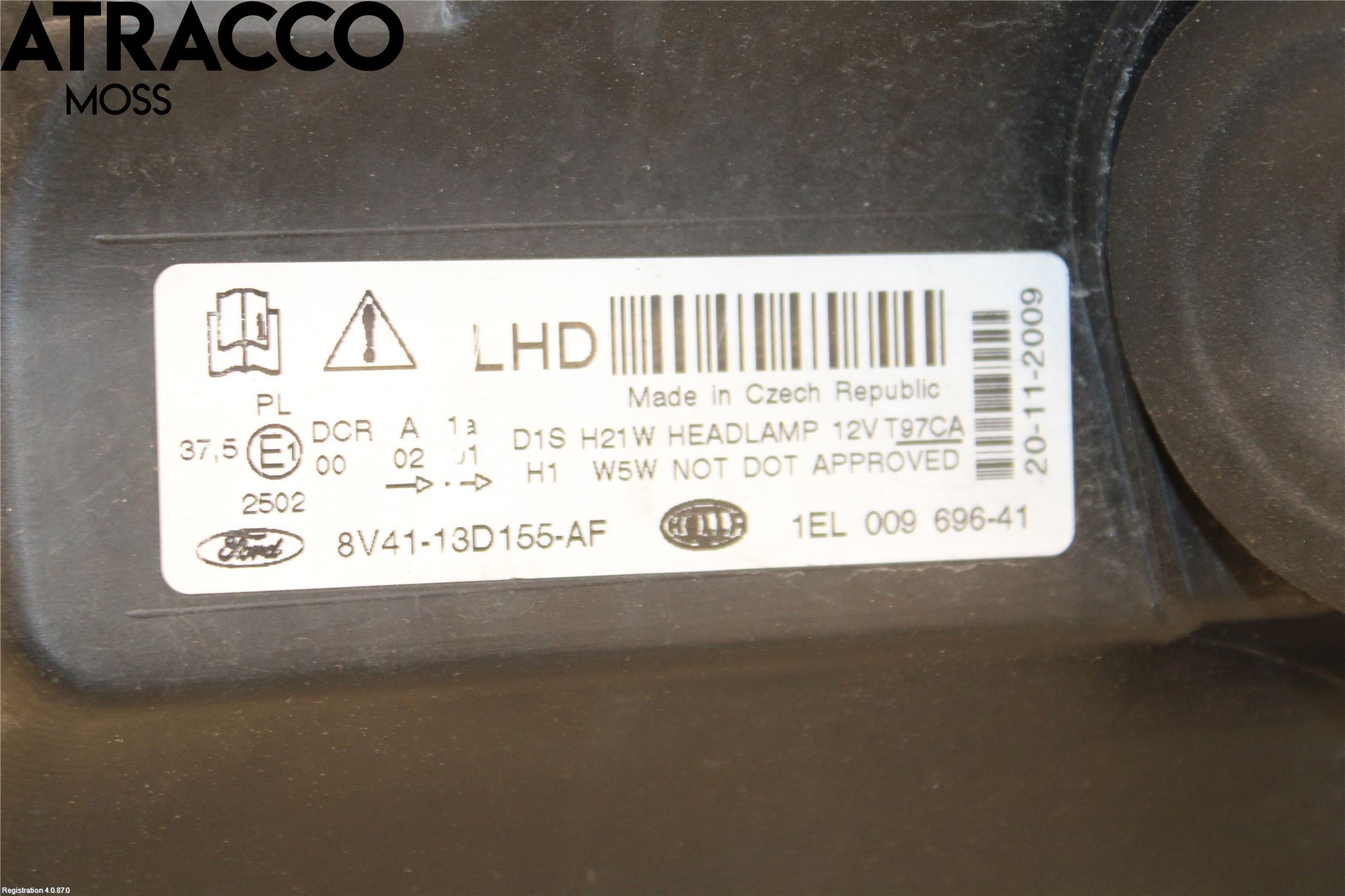 Ford KUGA 08-12 Strålkastare Vänster