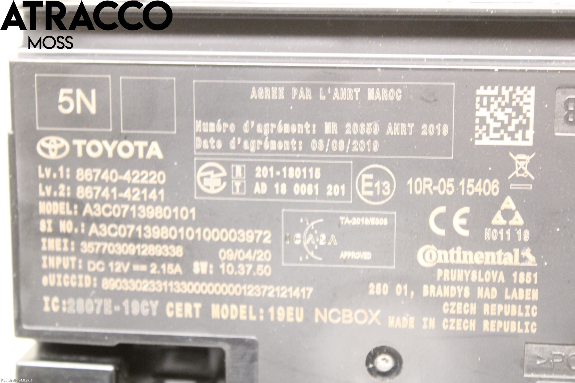 Toyota RAV4 19- Styrenhet Övrigt
