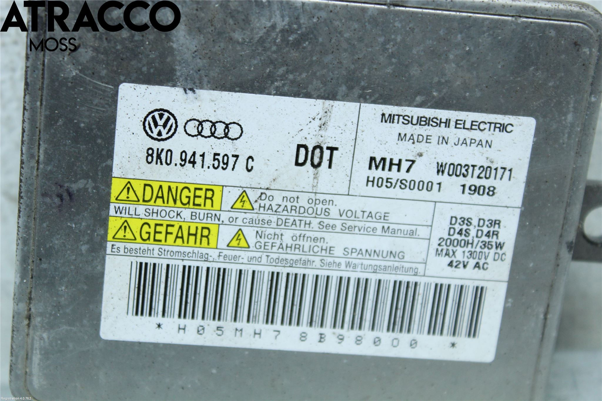 Audi A4/S4 08-11 Styrenhet Strålkastare