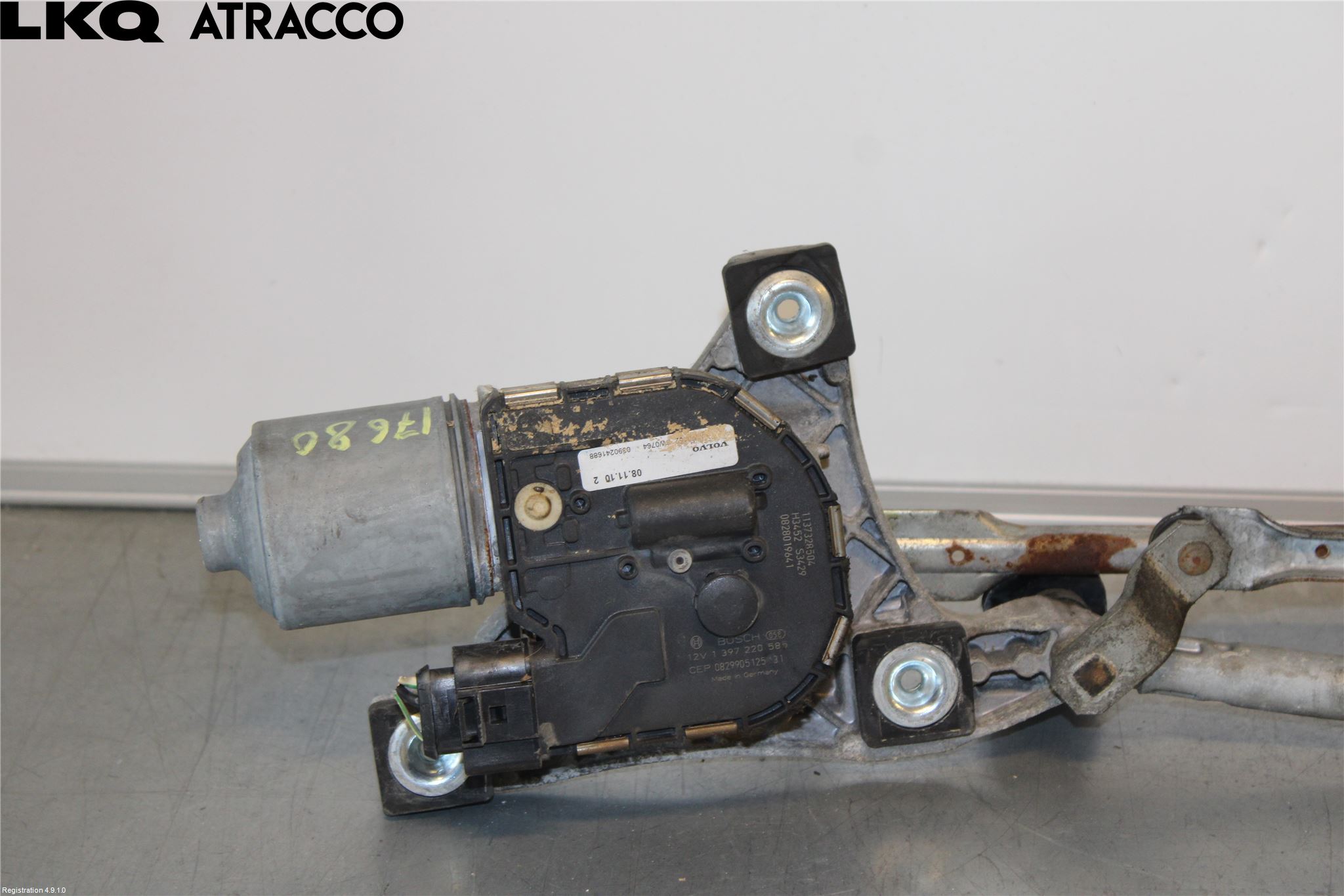 Volvo V50 08-12 Torkarmotor Vindruta
