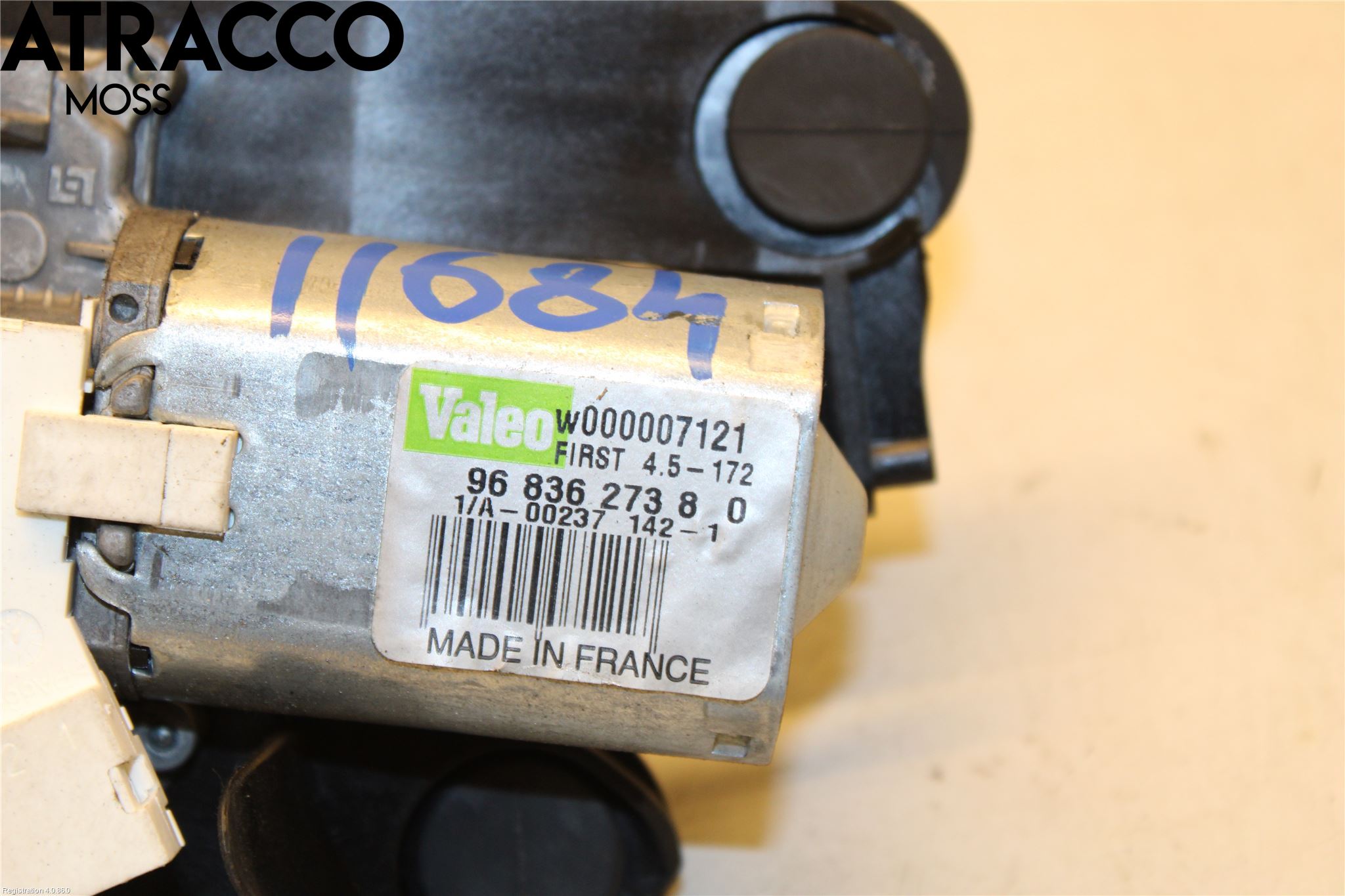 Citroen DS3 Torkarmotor Baklucka