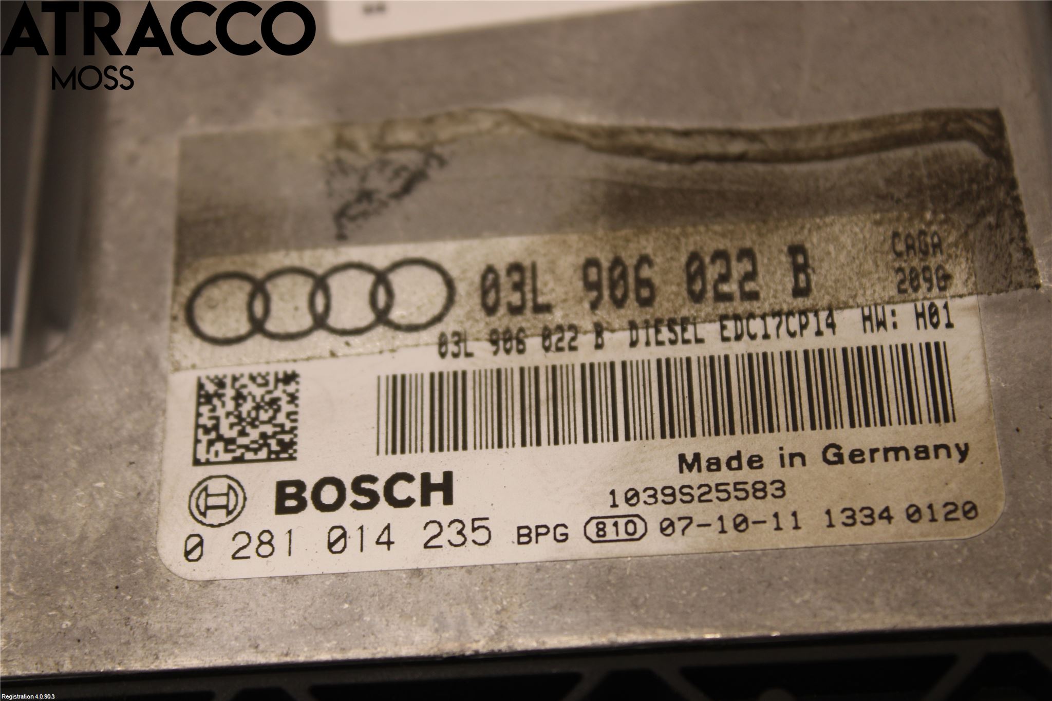 Audi A4/S4 08-11 Styrenhet Insprut Bensin