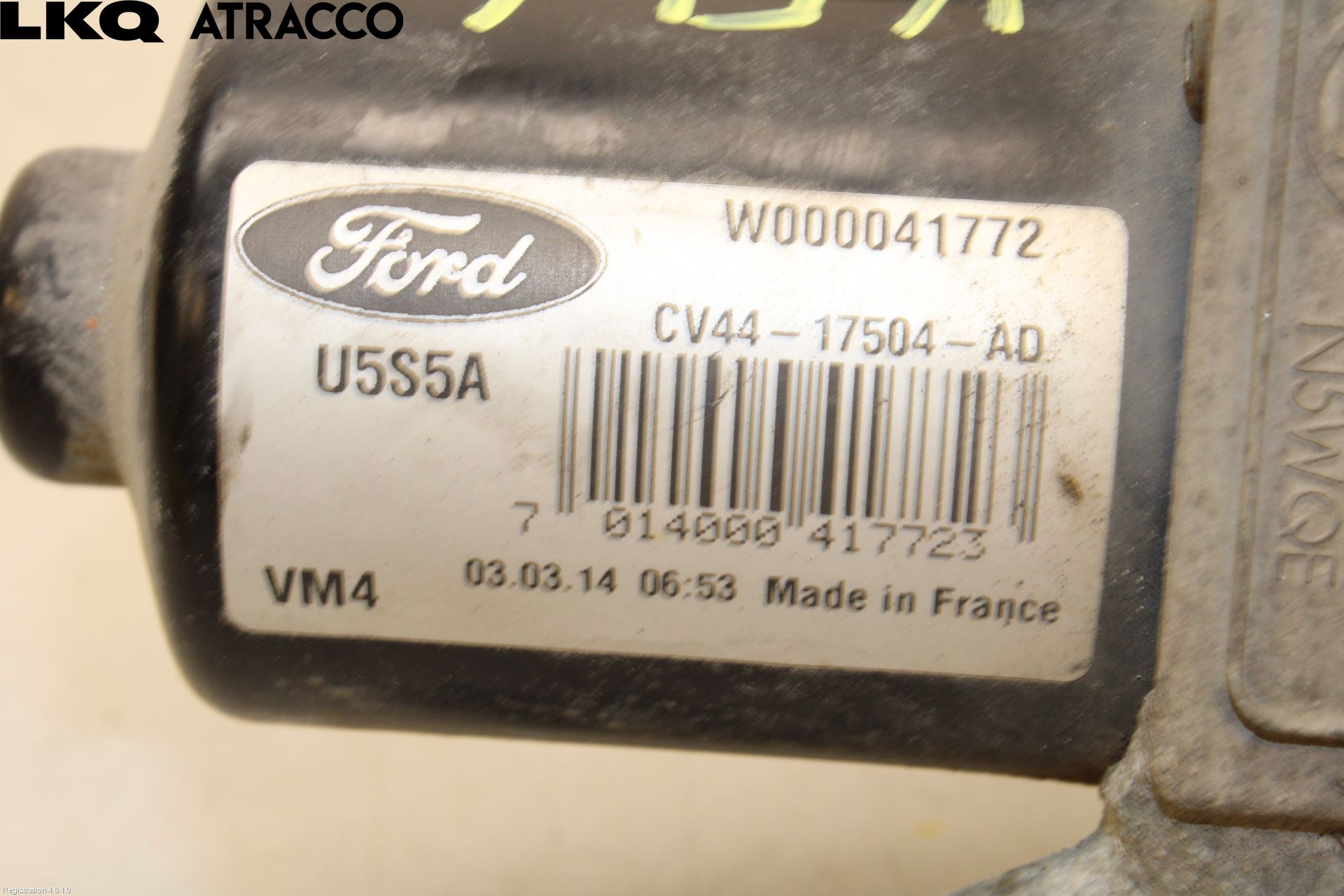 Ford KUGA 13-16 Torkarmotor Vindruta