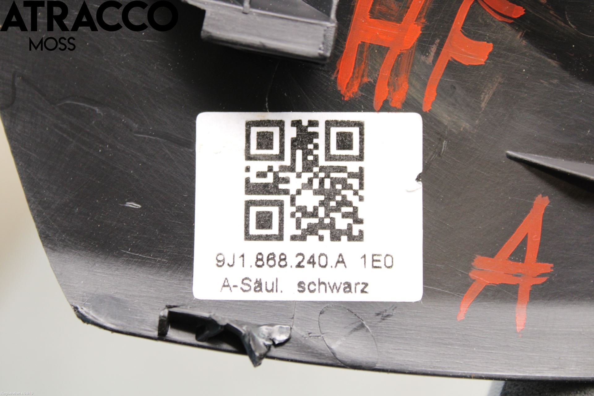Porsche TAYCAN 20- Inr Plastd A-B-C Stolpe