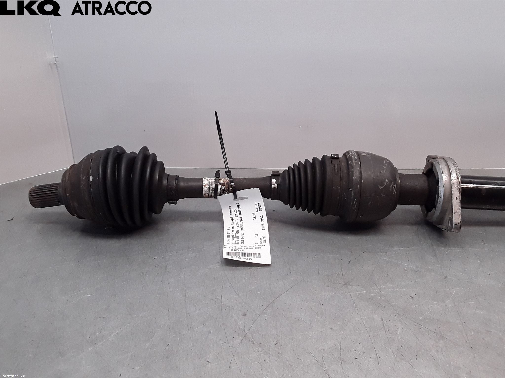 Mercedes-Benz MB B-KLASS (W246/W242) 12-19 Drivaxel Fram Höger