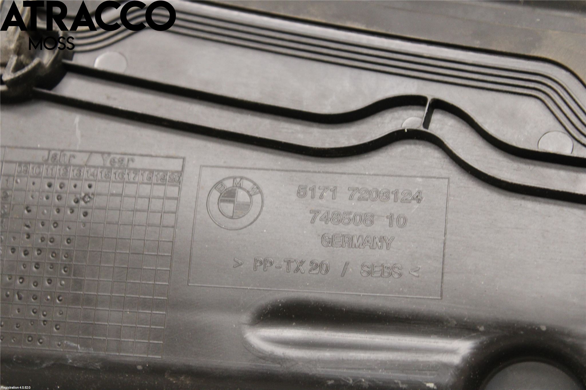 BMW 5 F10/F11/F18 09-17 Torpedplåt-Torpedplast
