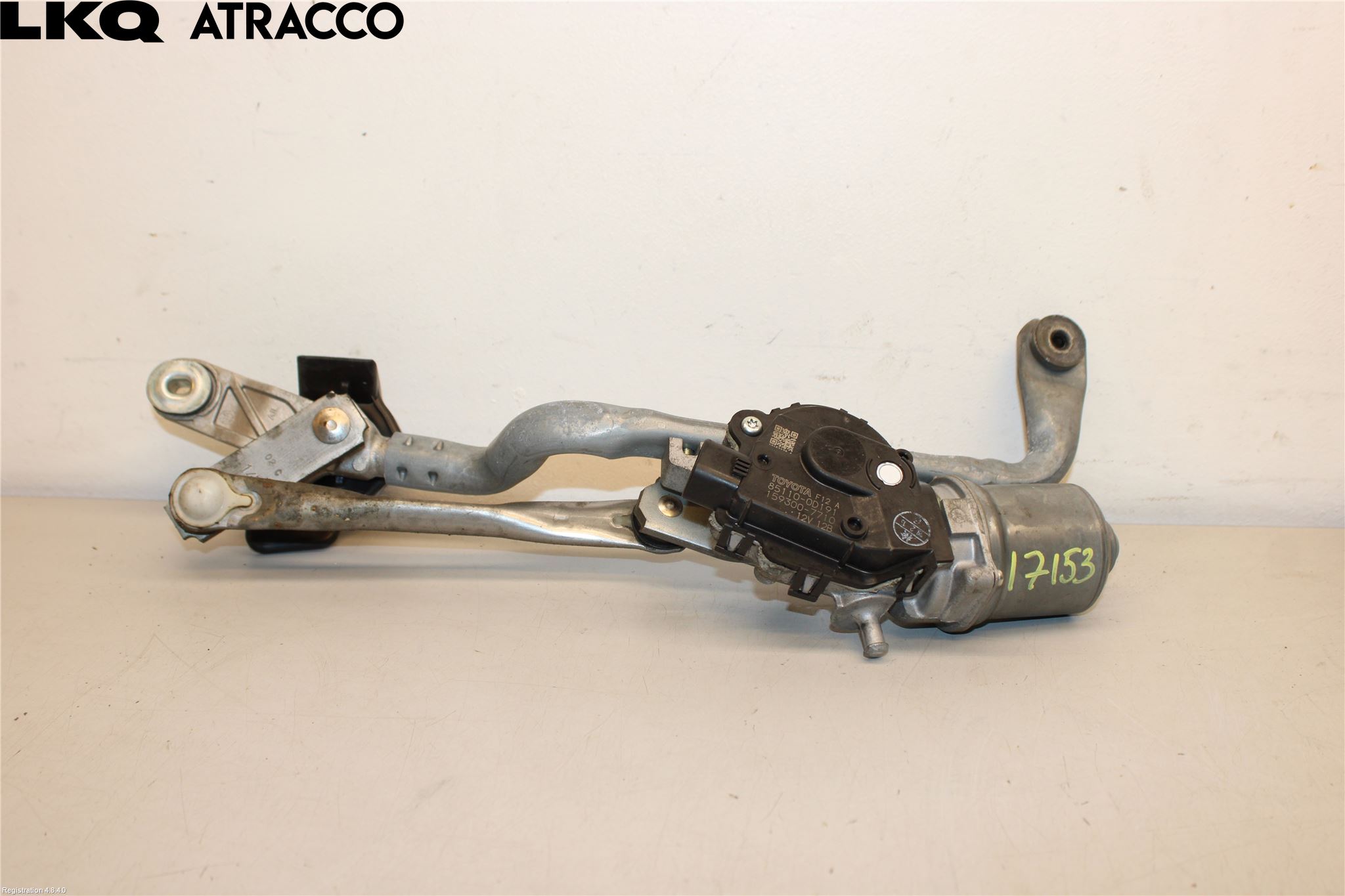 Toyota YARIS XP130 15-20 Torkarmotor Vindruta
