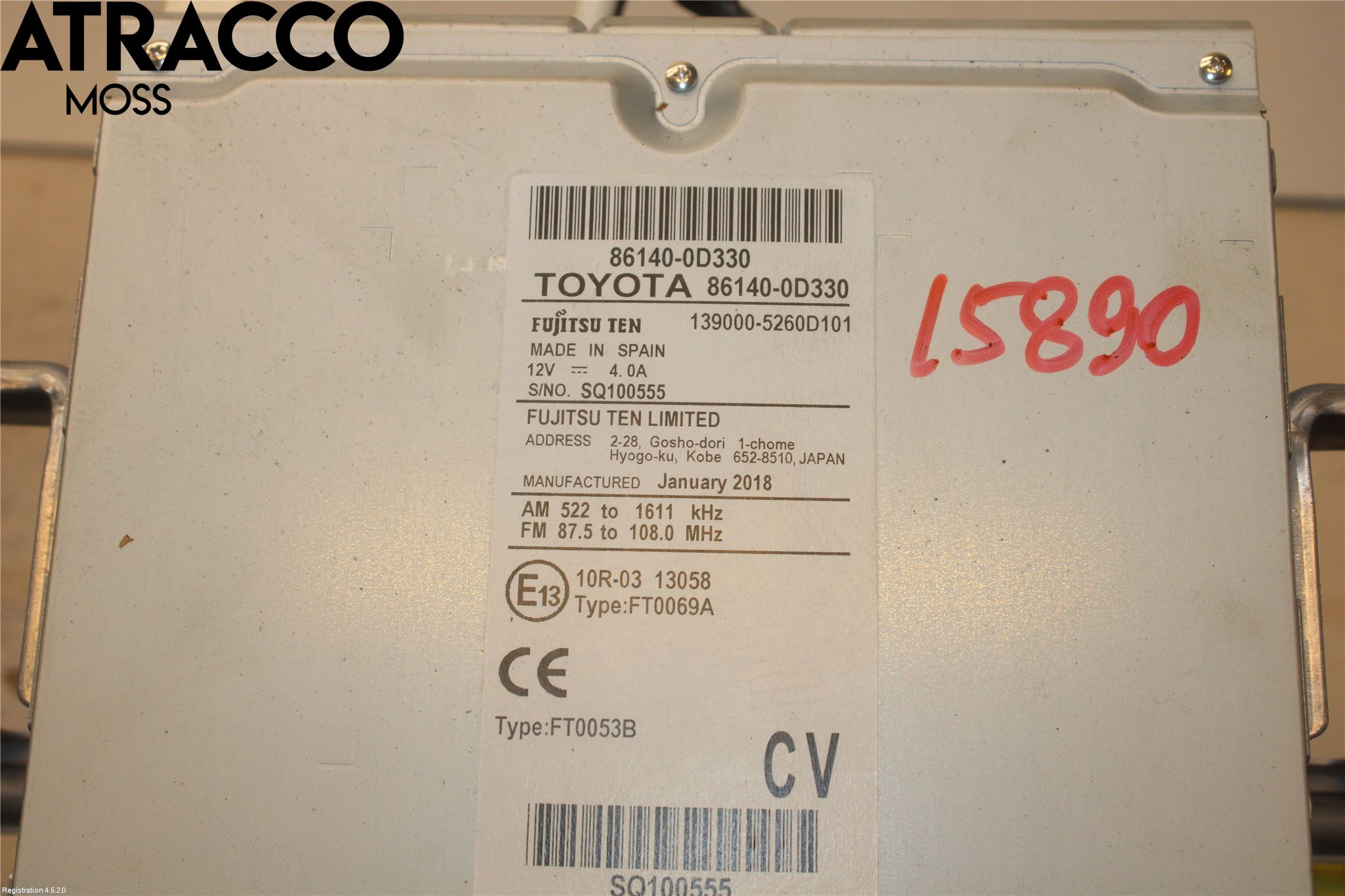 Toyota YARIS XP130 15-20 Cd Radio - Multimediapanel