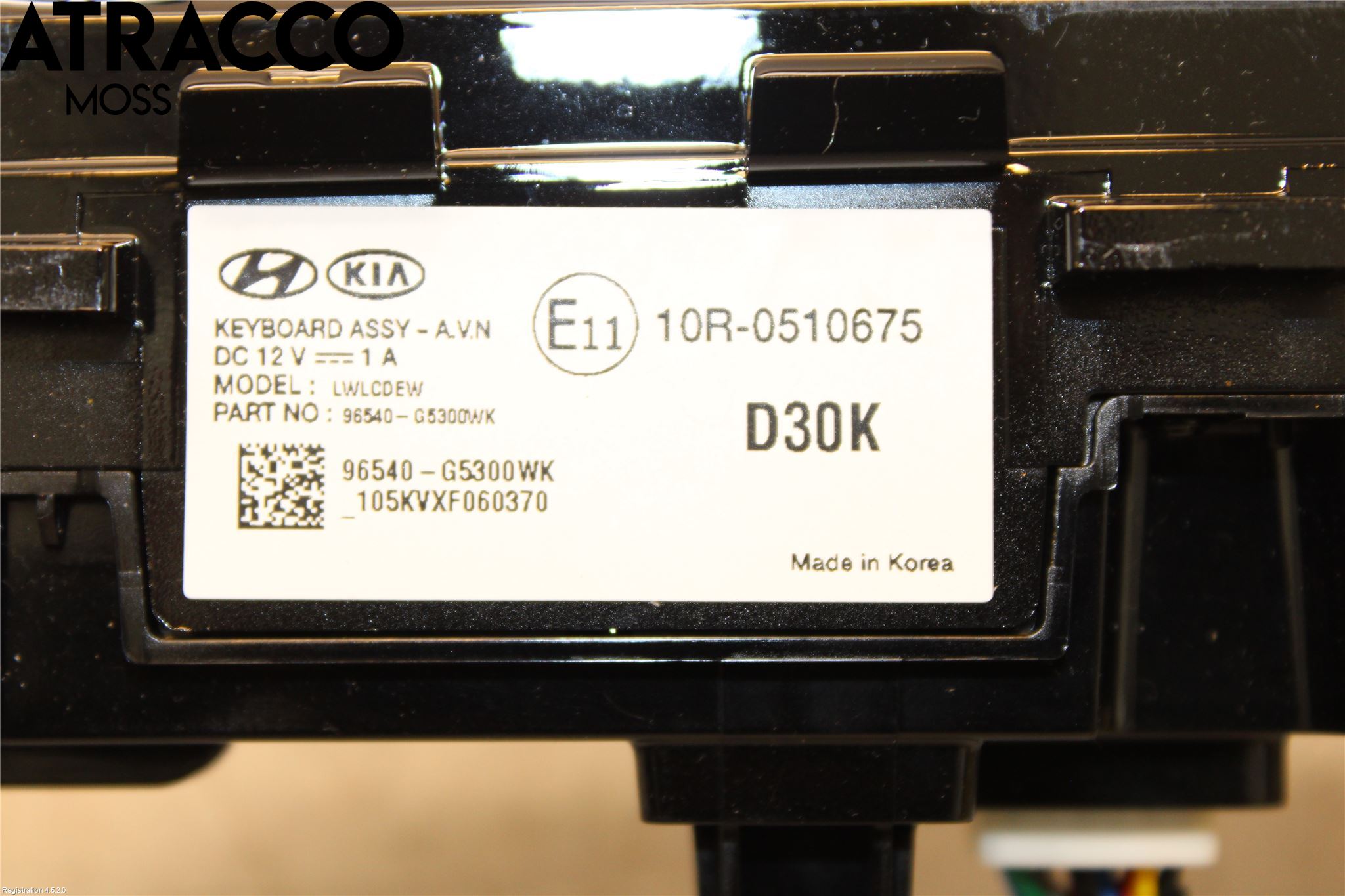 Kia NIRO (DE) 17-22 Cd Radio - Multimediapanel