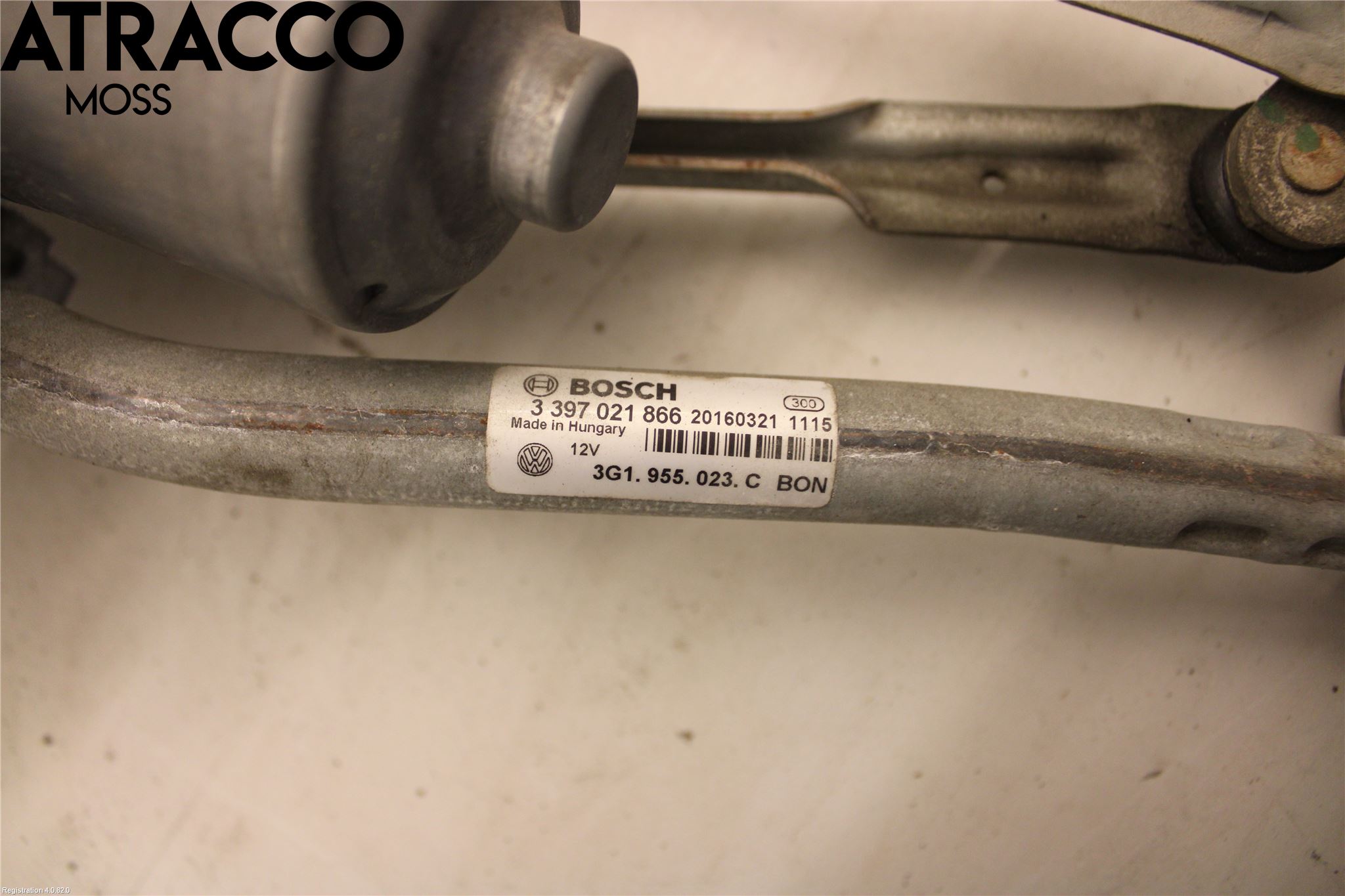 Volkswagen VW PASSAT 15-19 Torkarmotor Vindruta
