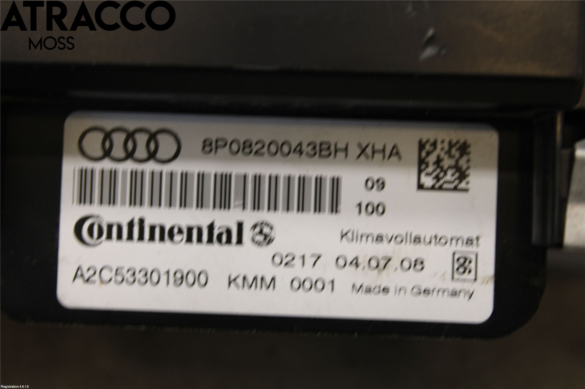 Audi A3/S3 05-13 Ac Styrenhet Ac Manöveren