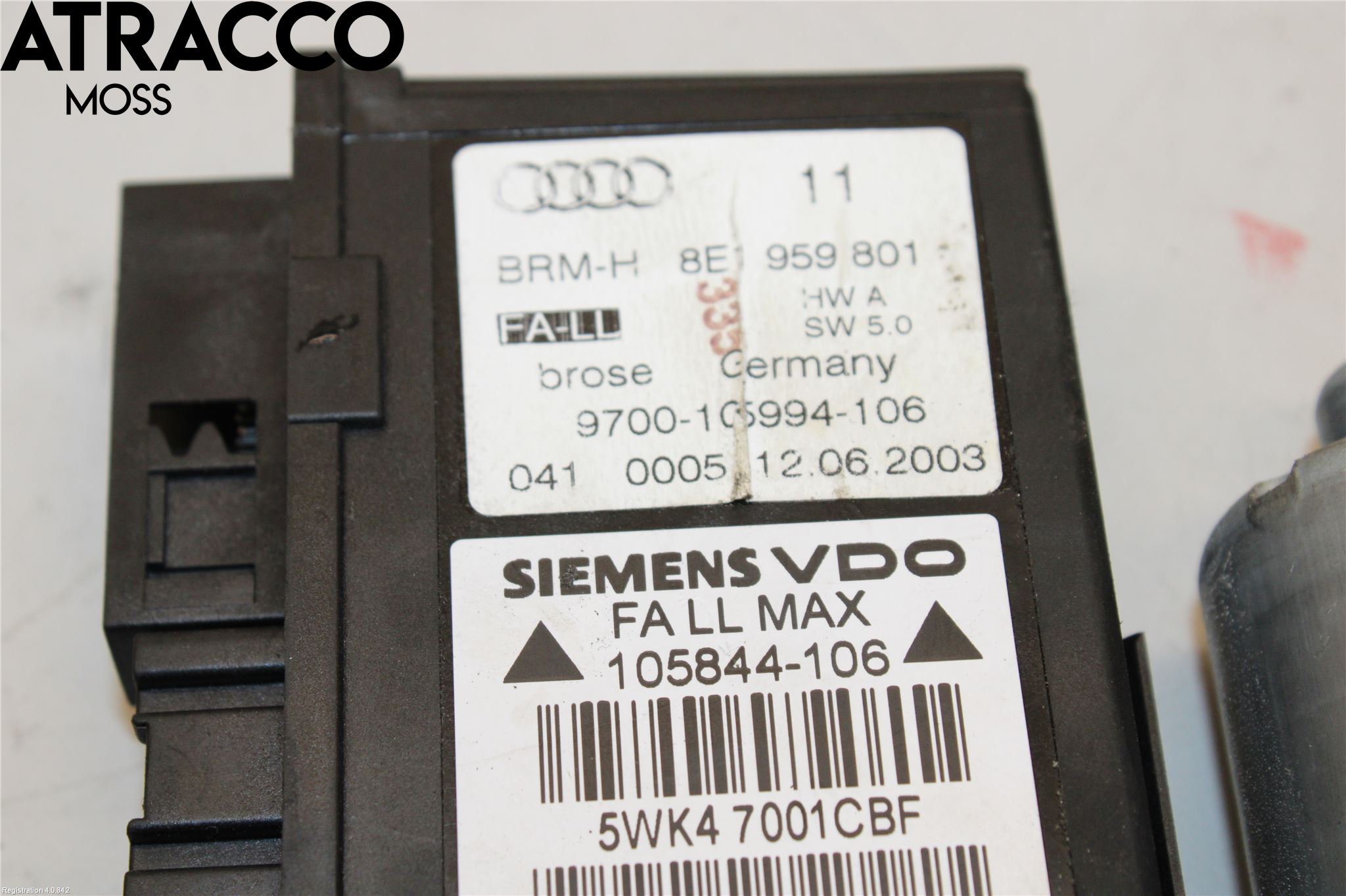 Audi A4/S4 01-05 Fönsterhiss El Kompl