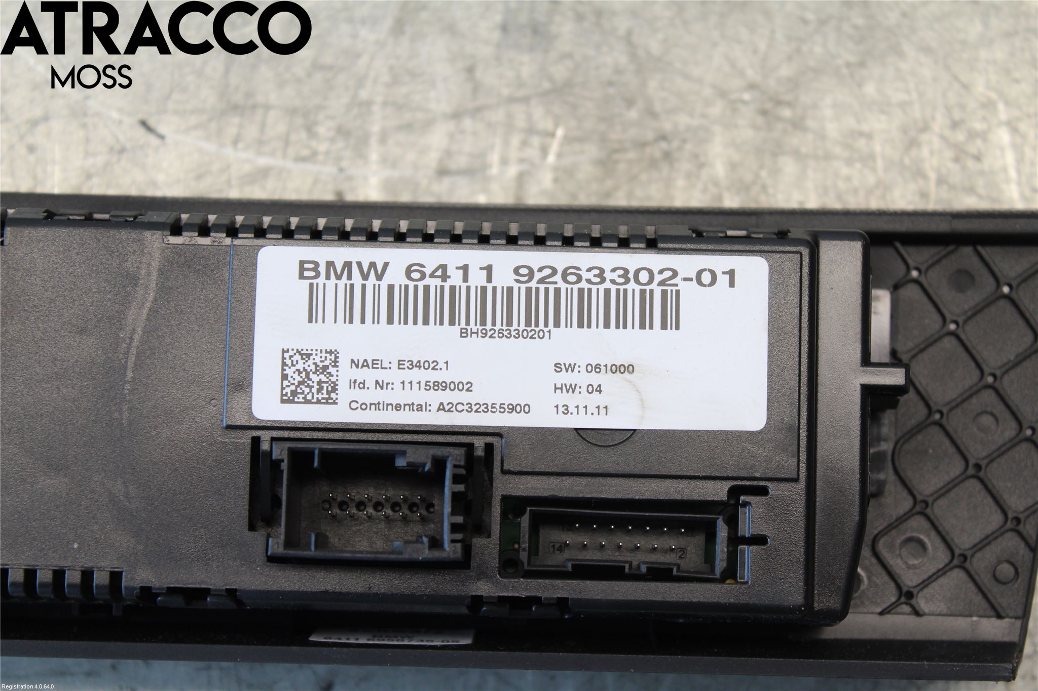 BMW 3 E90/91 SED/TOU 05-12 Ac Styrenhet Ac Manöveren