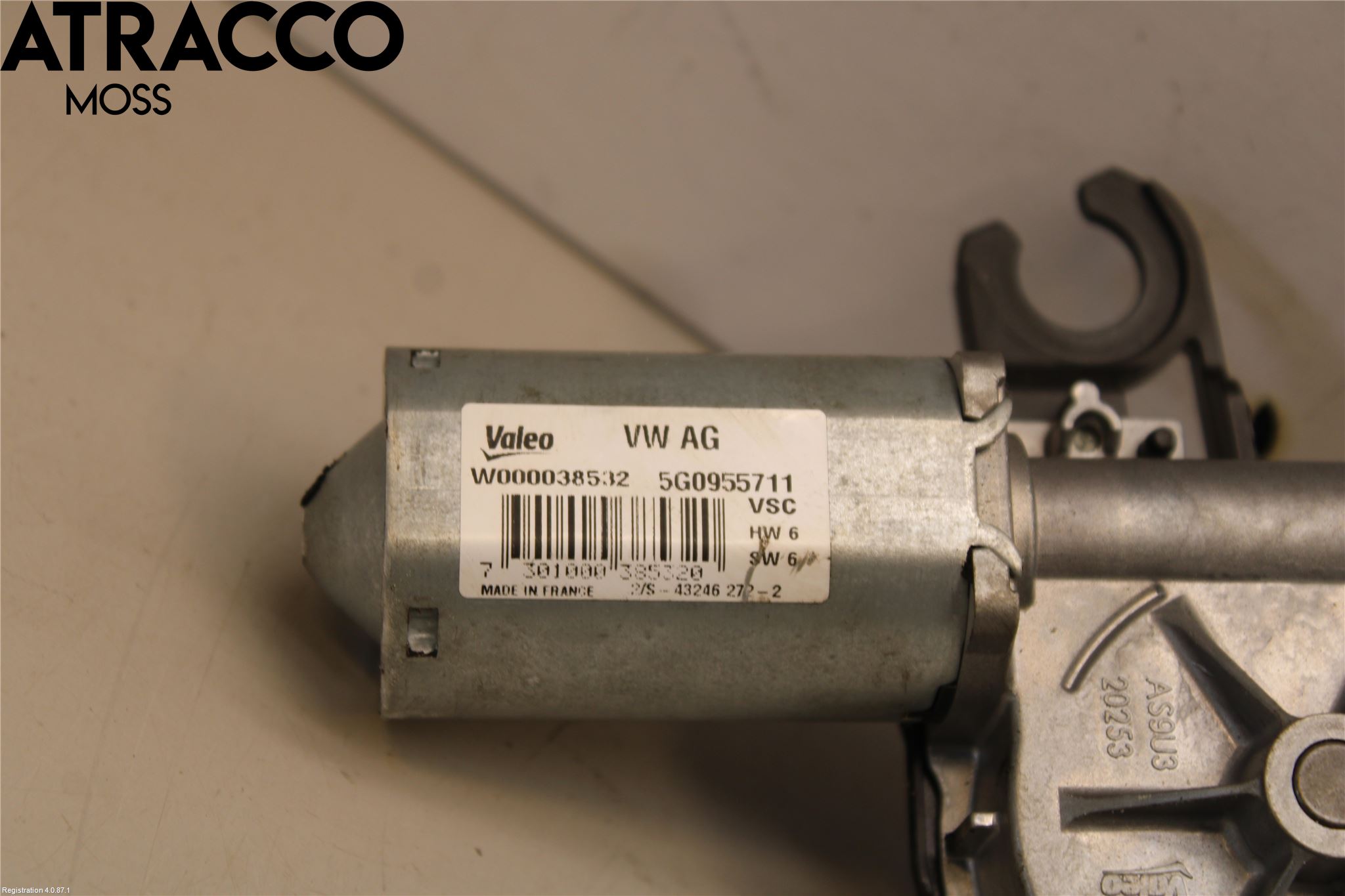 Volkswagen VW GOLF / E-GOLF VII 13-20 Torkarmotor Baklucka