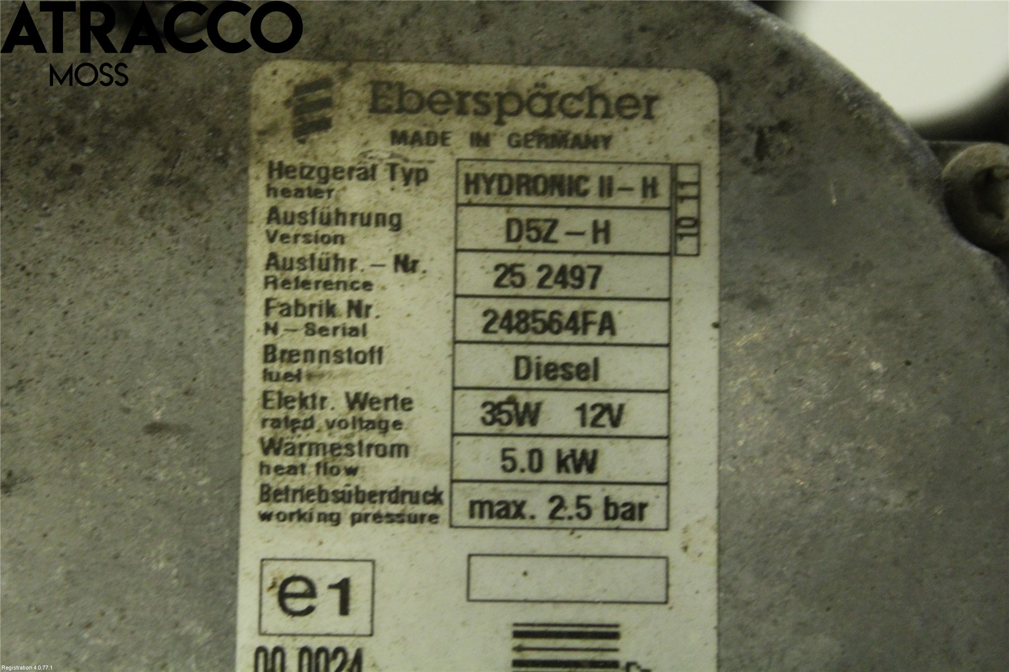 Toyota VERSO-S 11-16 Dieselvärmare