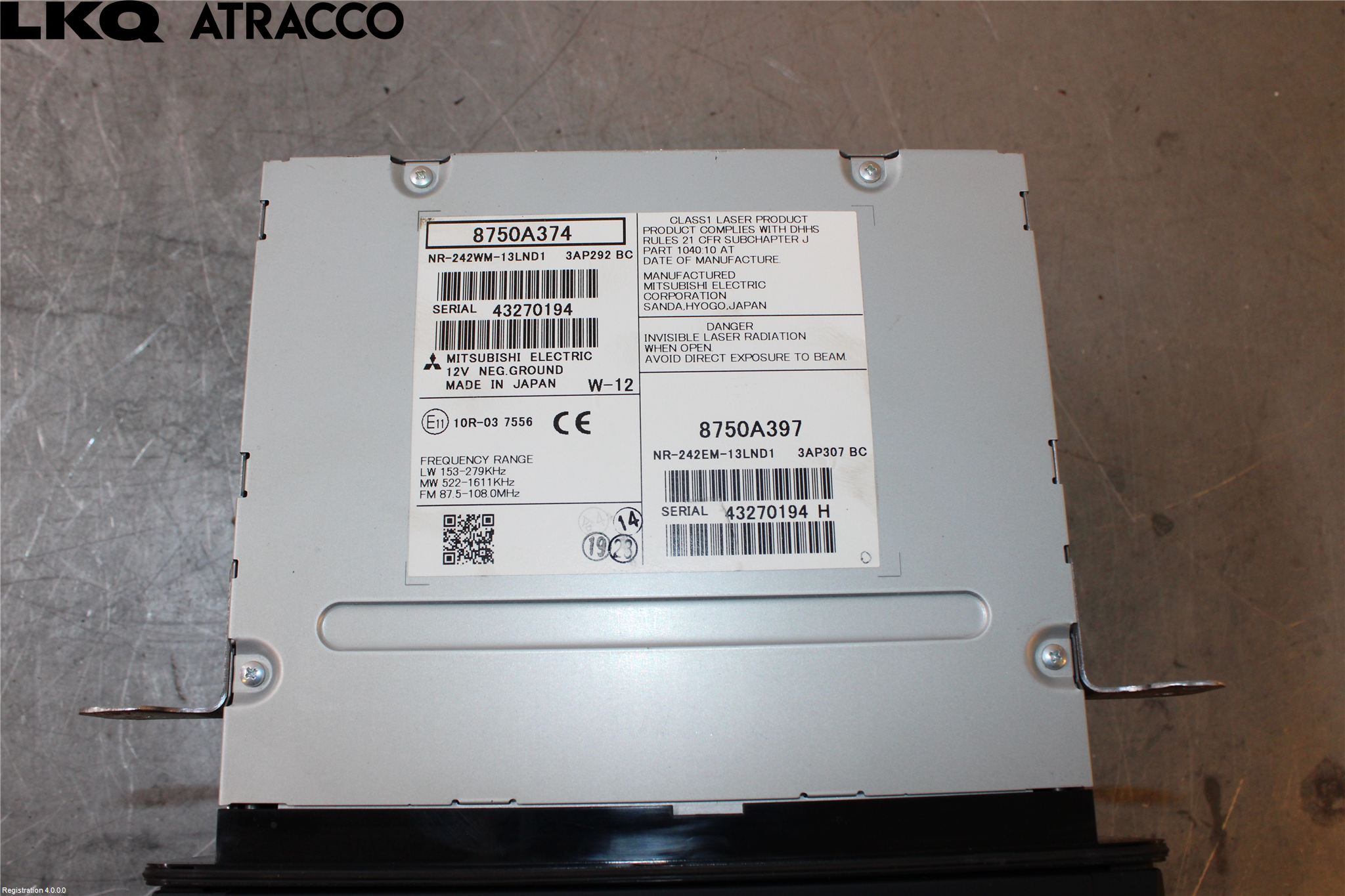Mitsubishi OUTLANDER 13-21 Radio