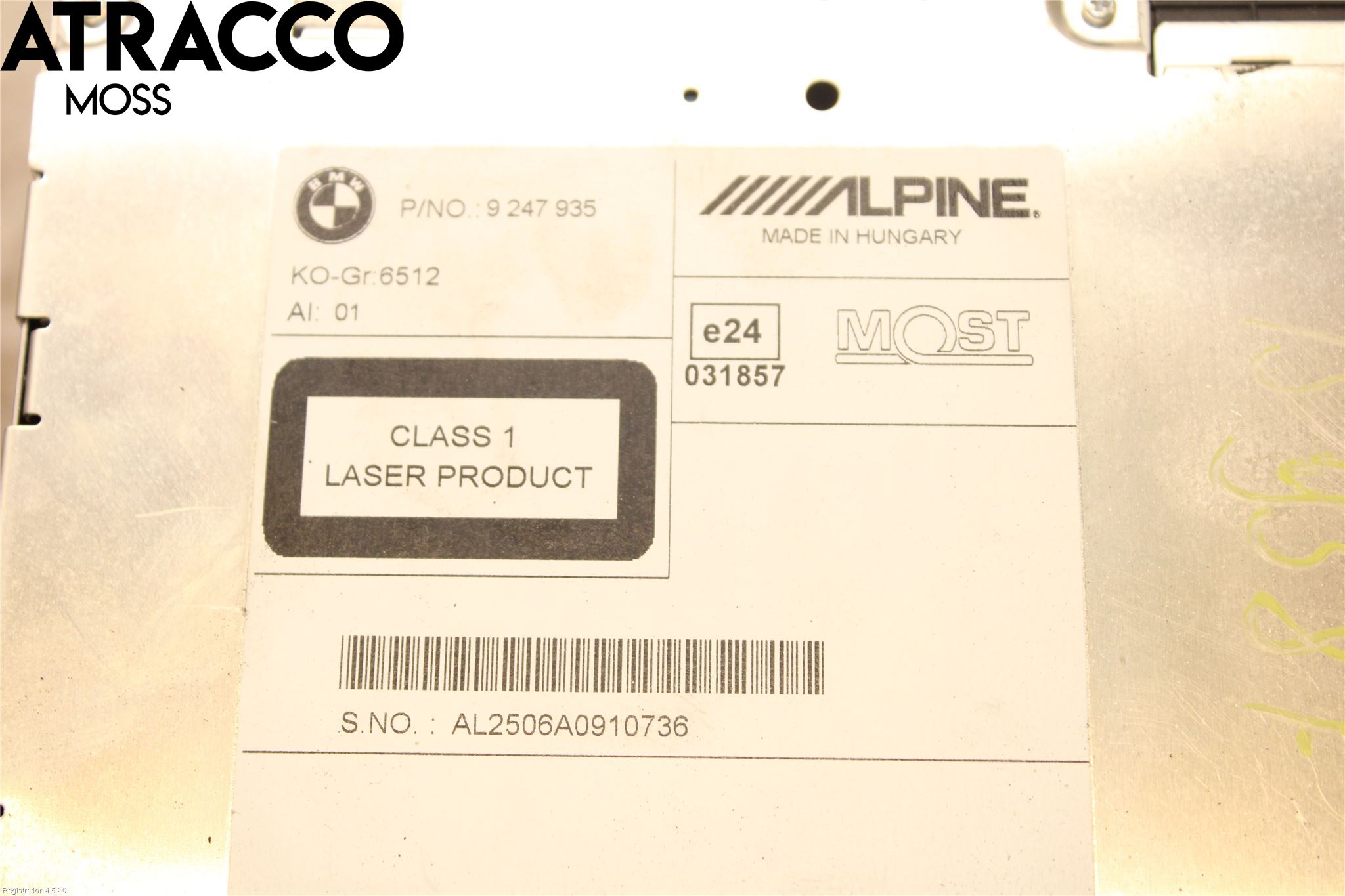 BMW X3 F25 10-17 Cd Radio - Multimediapanel