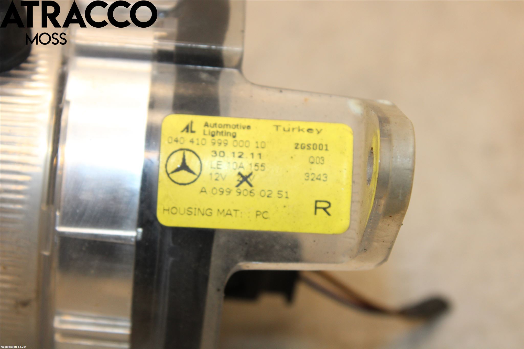 Mercedes-Benz MB B-KLASS (W246/W242) 12-19 Dimljus-Varselljus Fram