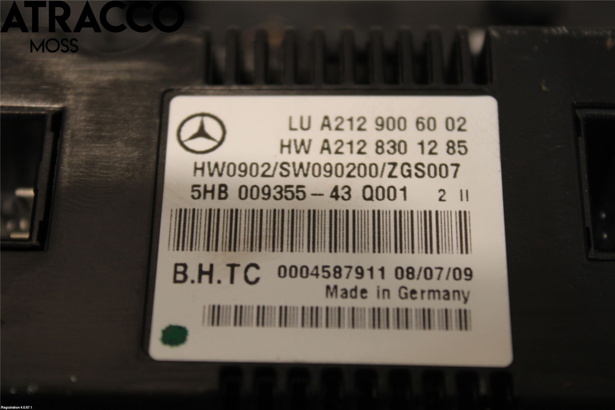 Mercedes-Benz MB E-KLASS (W212) 09-16 Ac Styrenhet Ac Manöveren