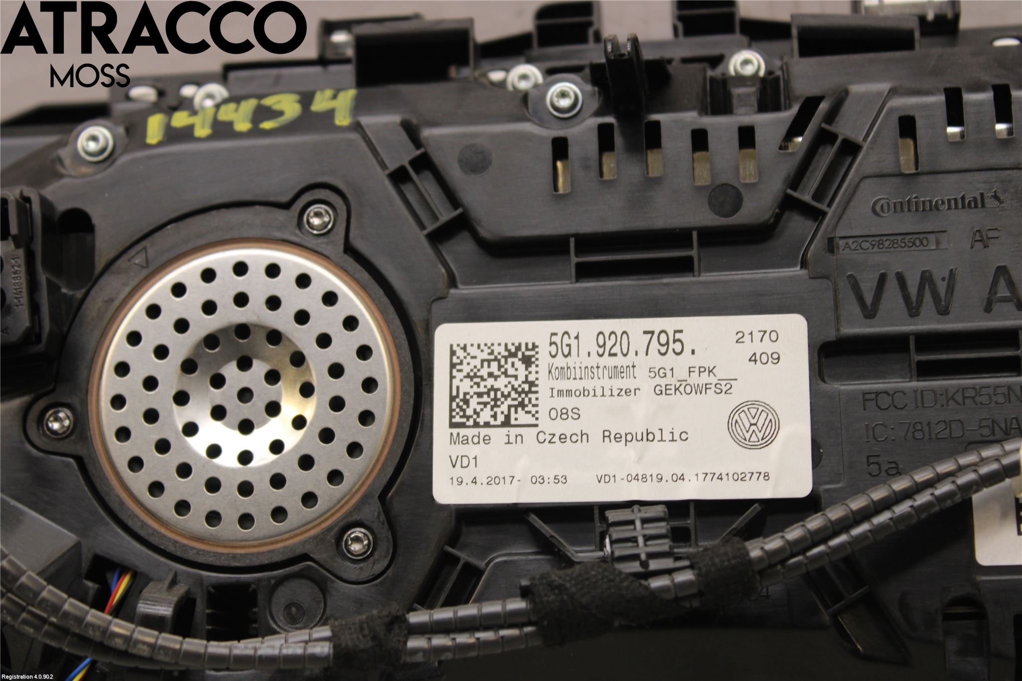 Volkswagen VW GOLF / E-GOLF VII 13-20 Instrument Komb